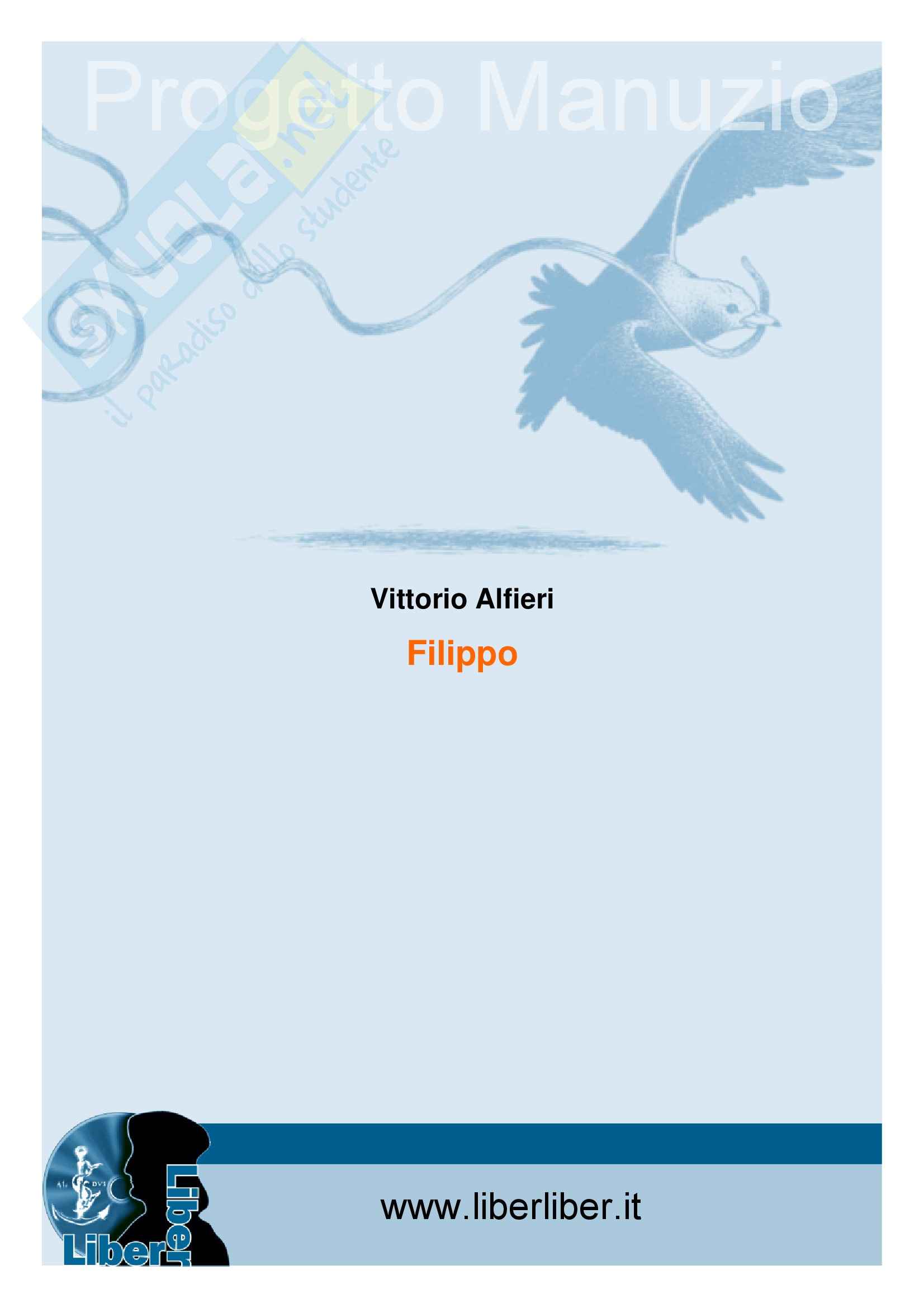 Letteratura teatrale italiana - Filippo Pag. 1
