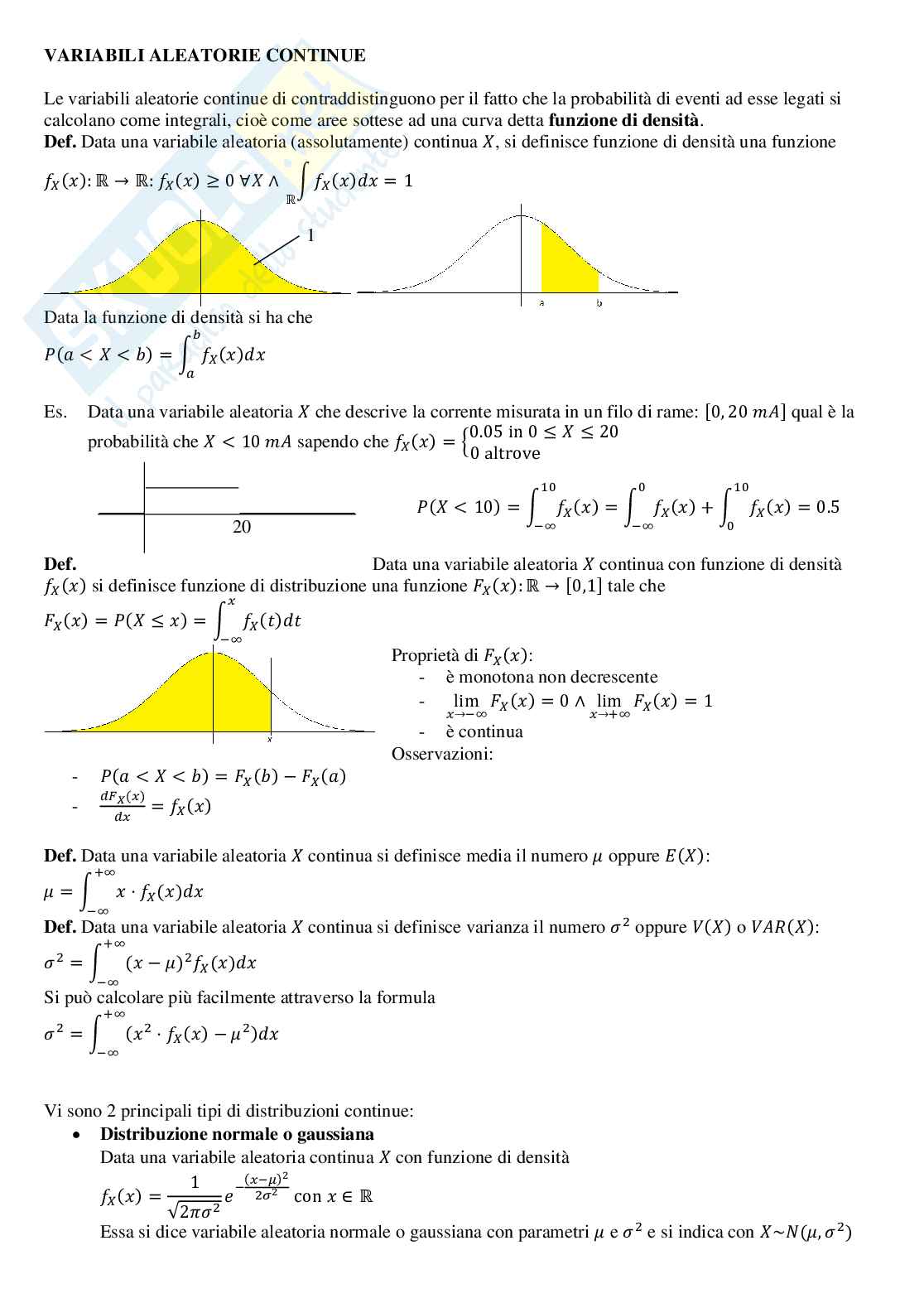 Statistica - Riassunto completo + tabelle Pag. 6