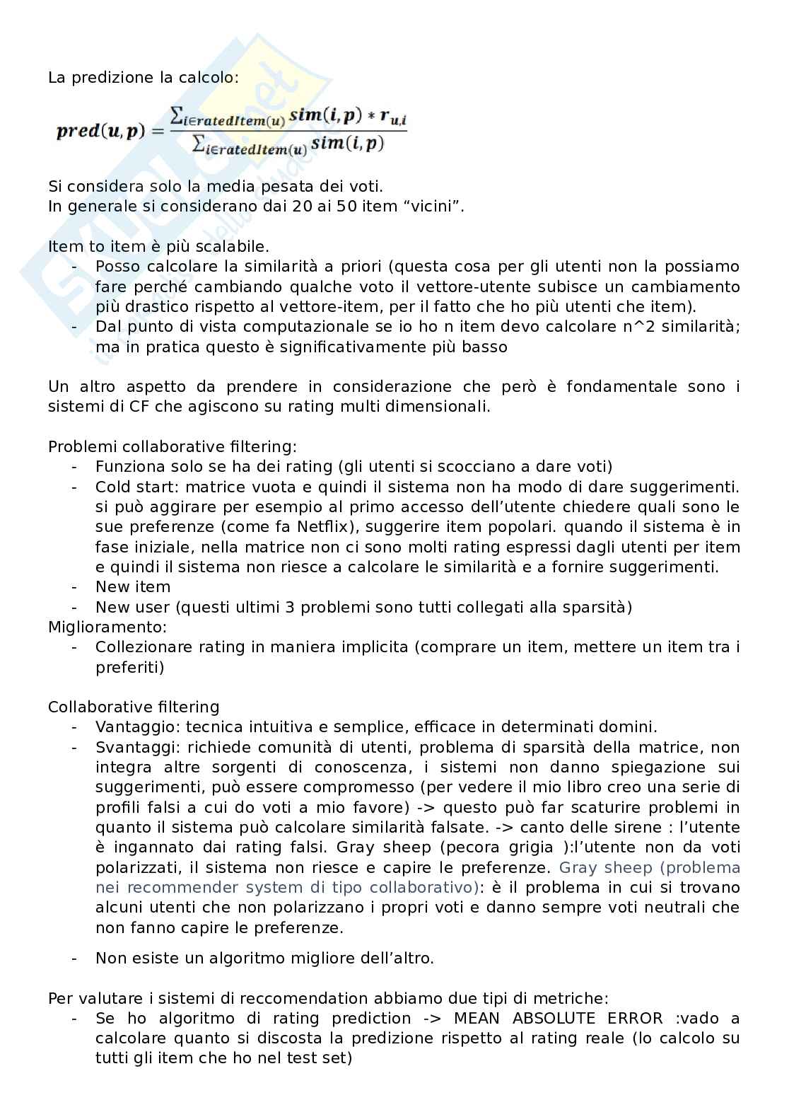 Metodi per il ritrovamento dell'informazione Pag. 46