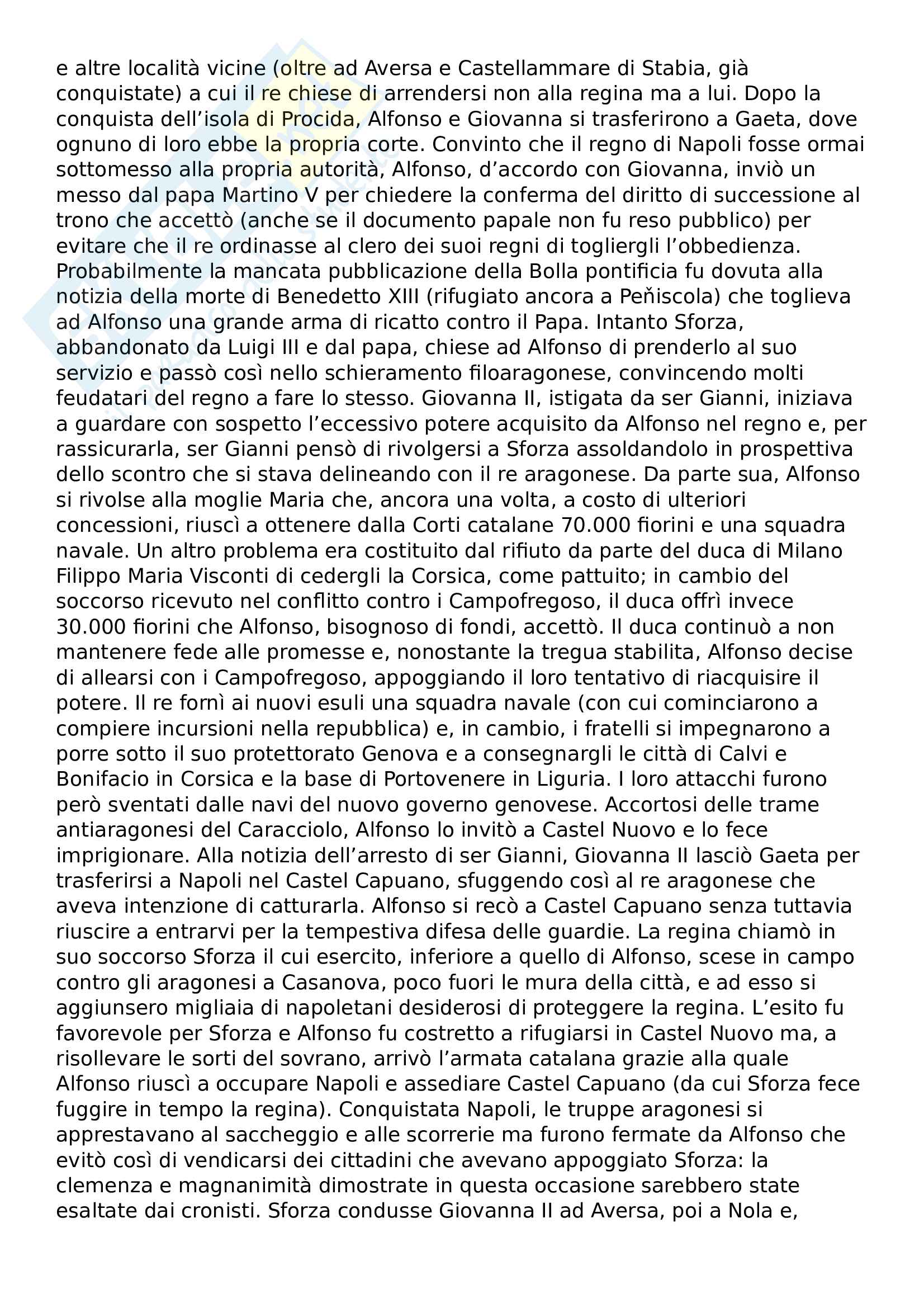 Riassunto esame storia moderna, prof. Caridi, libro consigliato Alfonso il Magnanimo, Caridi Pag. 16