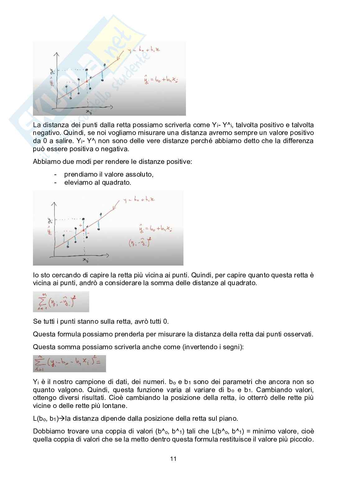Appunti lezione Metodi statistici per il management Pag. 11