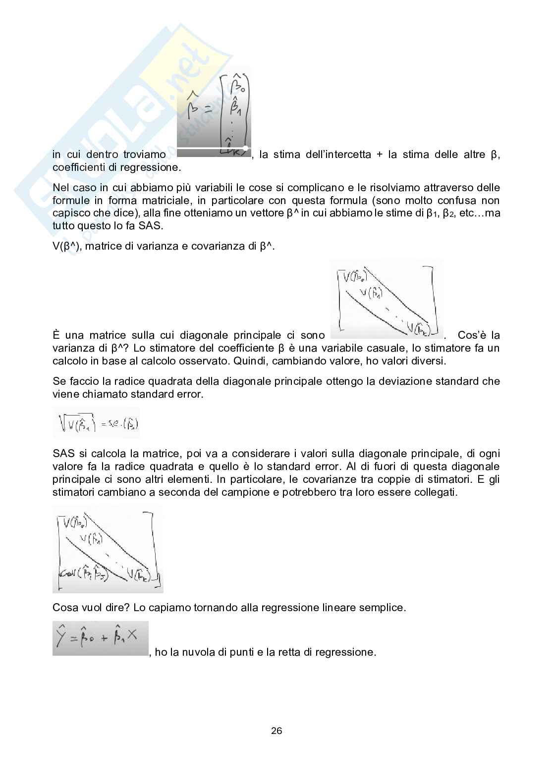 Appunti lezione Metodi statistici per il management Pag. 26