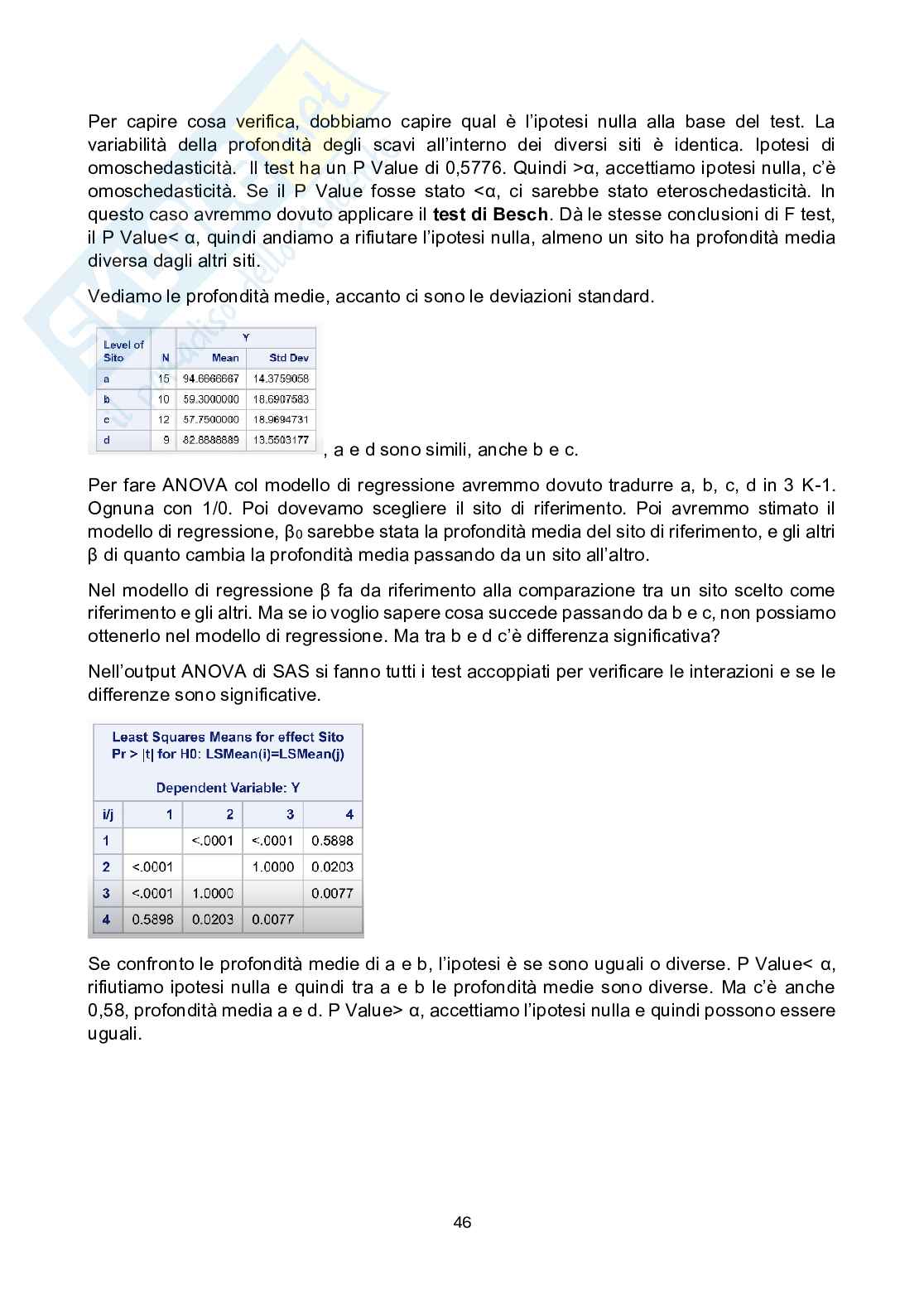 Appunti lezione Metodi statistici per il management Pag. 46