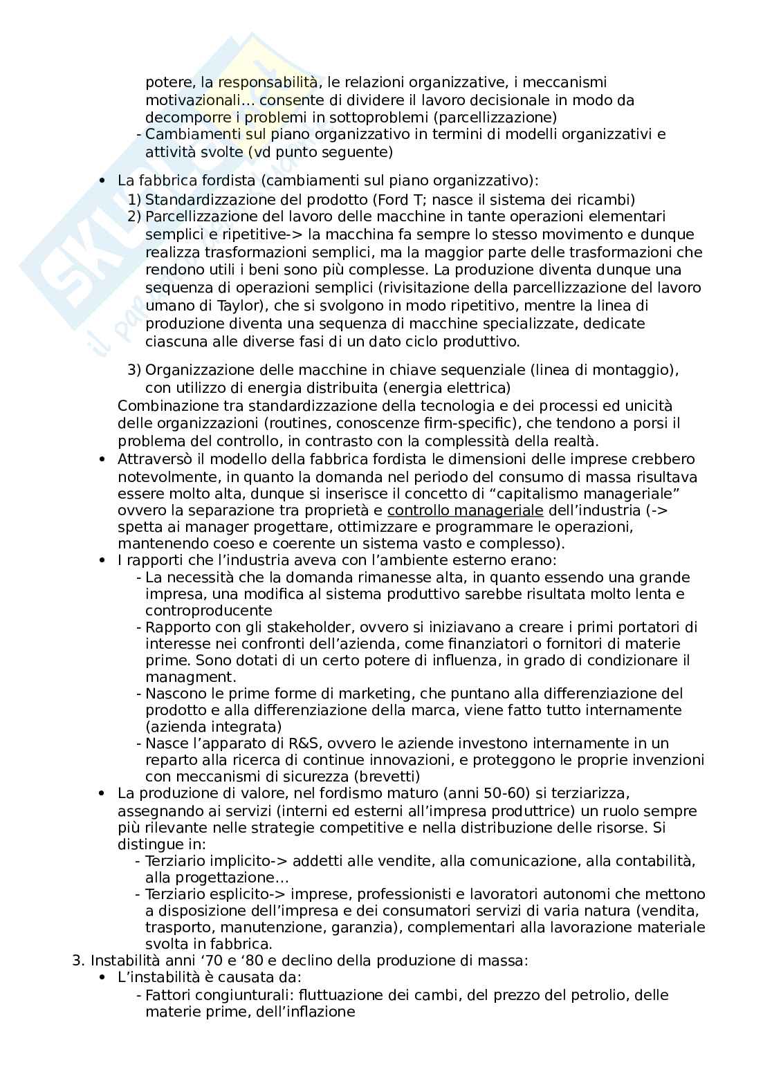 Riassunto esame Economia e gestione delle imprese, prof. Pagano, libro consigliato Economia e management delle imprese. Strategie e strumenti per la competitività e la gestione aziendale, Tunisini,  Pencarelli, Ferrucci Pag. 2