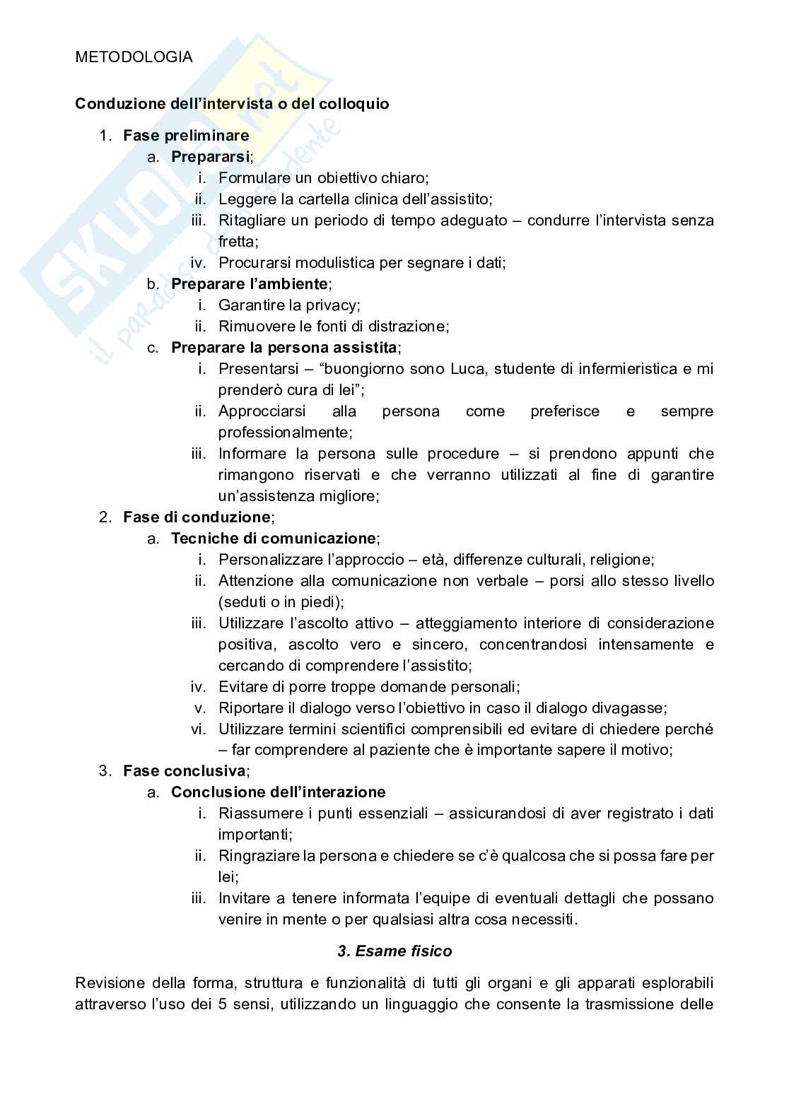 Metodologia infermieristica  Pag. 6