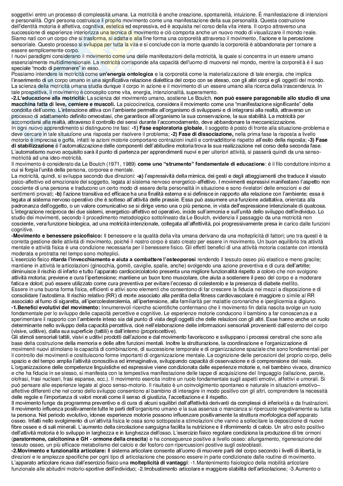 Appunti Educazione motoria e disagio sociale   Pag. 16