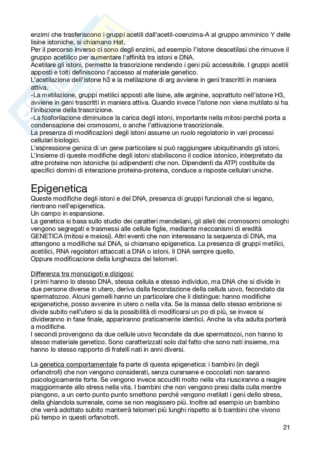Biologia e genetica - semestre filtro, parte 1 Pag. 21