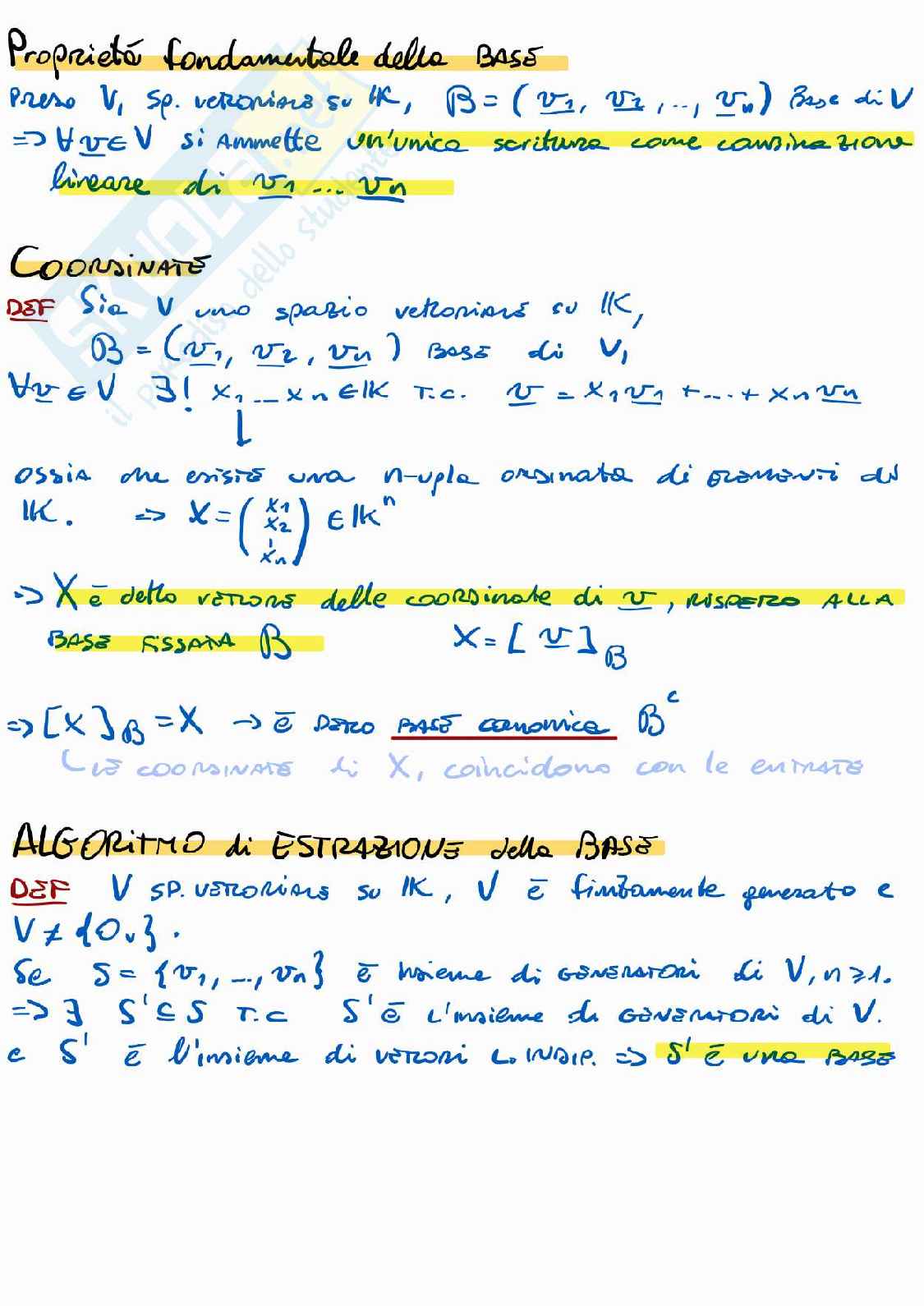 Appunti di Algebra lineare e Geometria Pag. 11