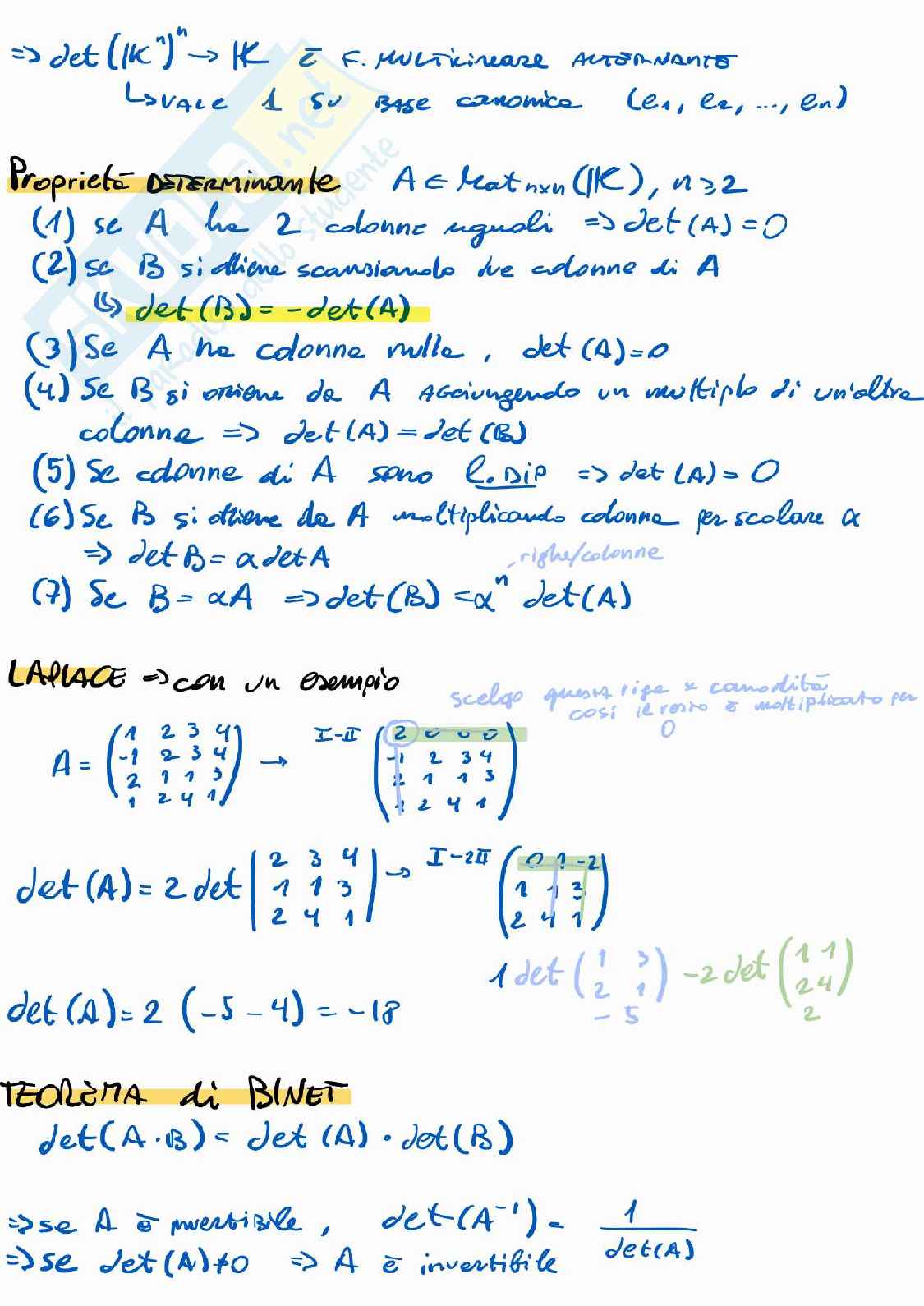 Appunti di Algebra lineare e Geometria Pag. 16