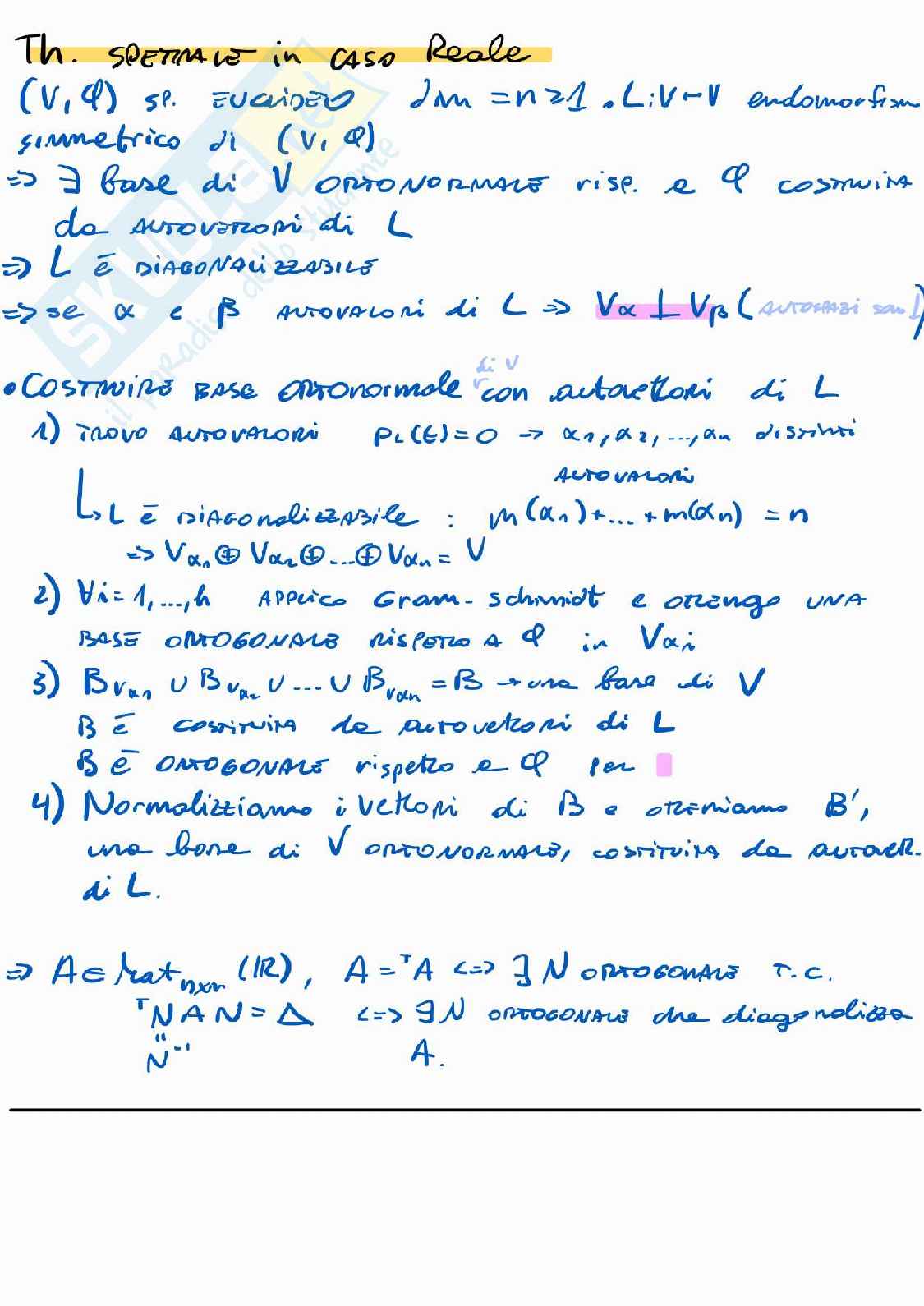 Appunti di Algebra lineare e Geometria Pag. 26