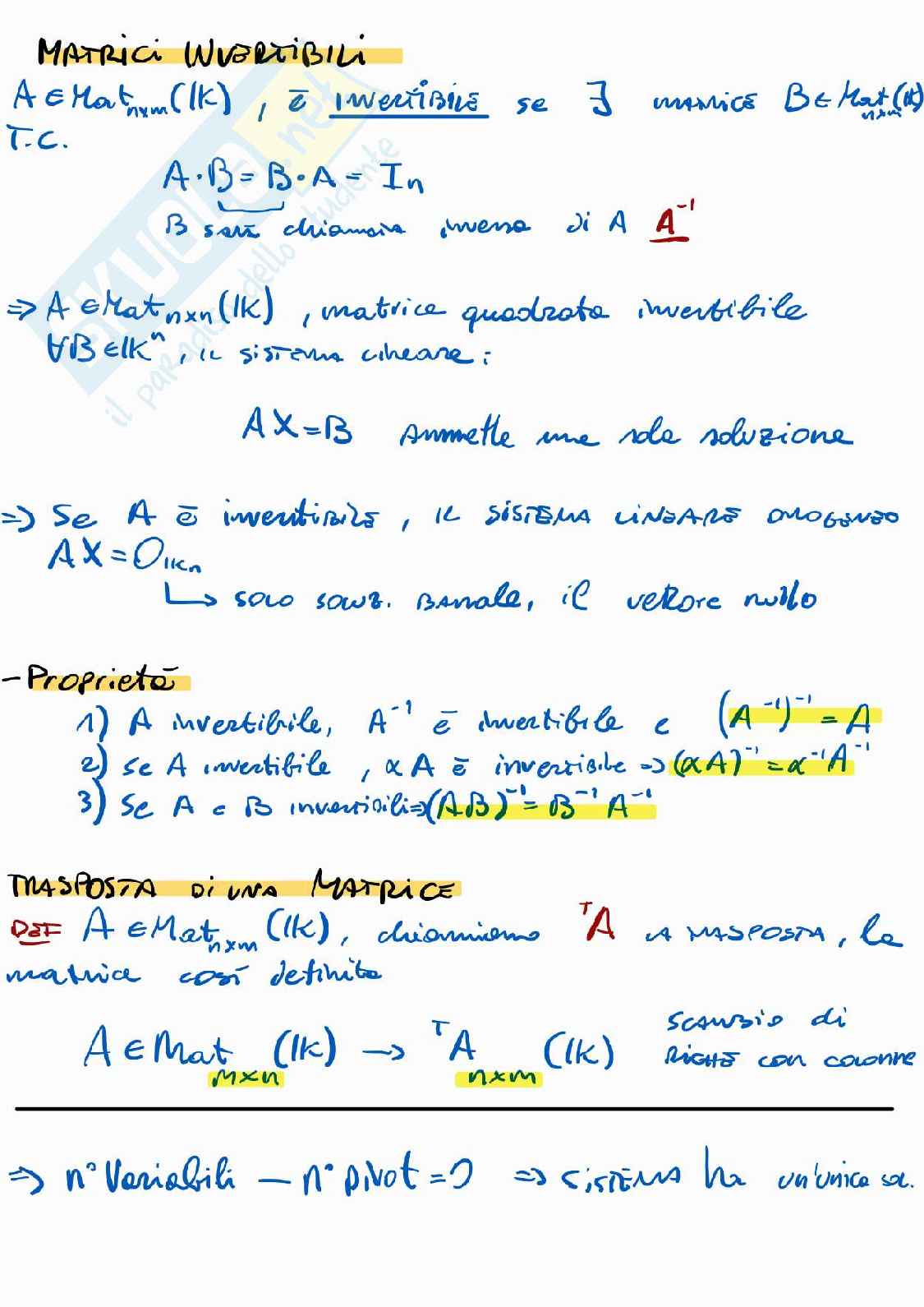 Appunti di Algebra lineare e Geometria Pag. 6