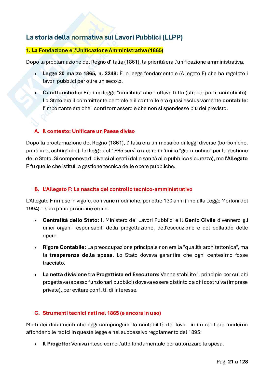Appunti Laboratorio di controllo e validazione del progetto  Pag. 21