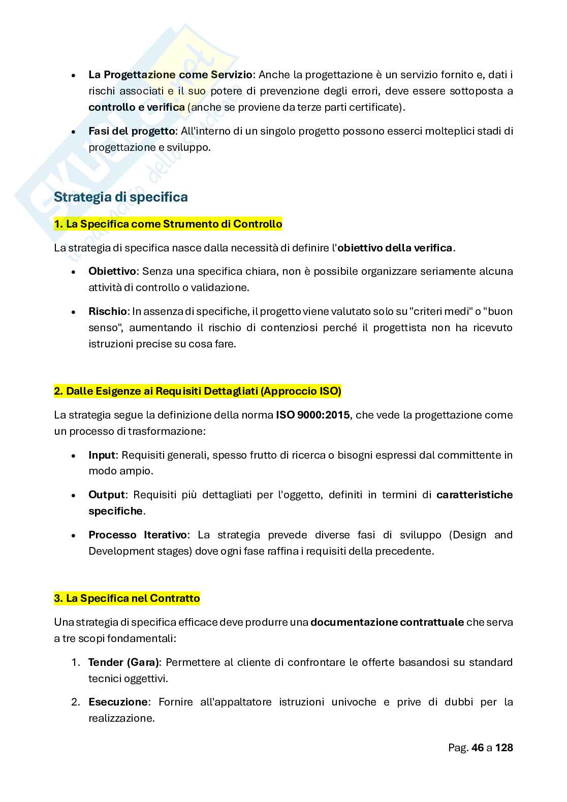 Appunti Laboratorio di controllo e validazione del progetto  Pag. 46