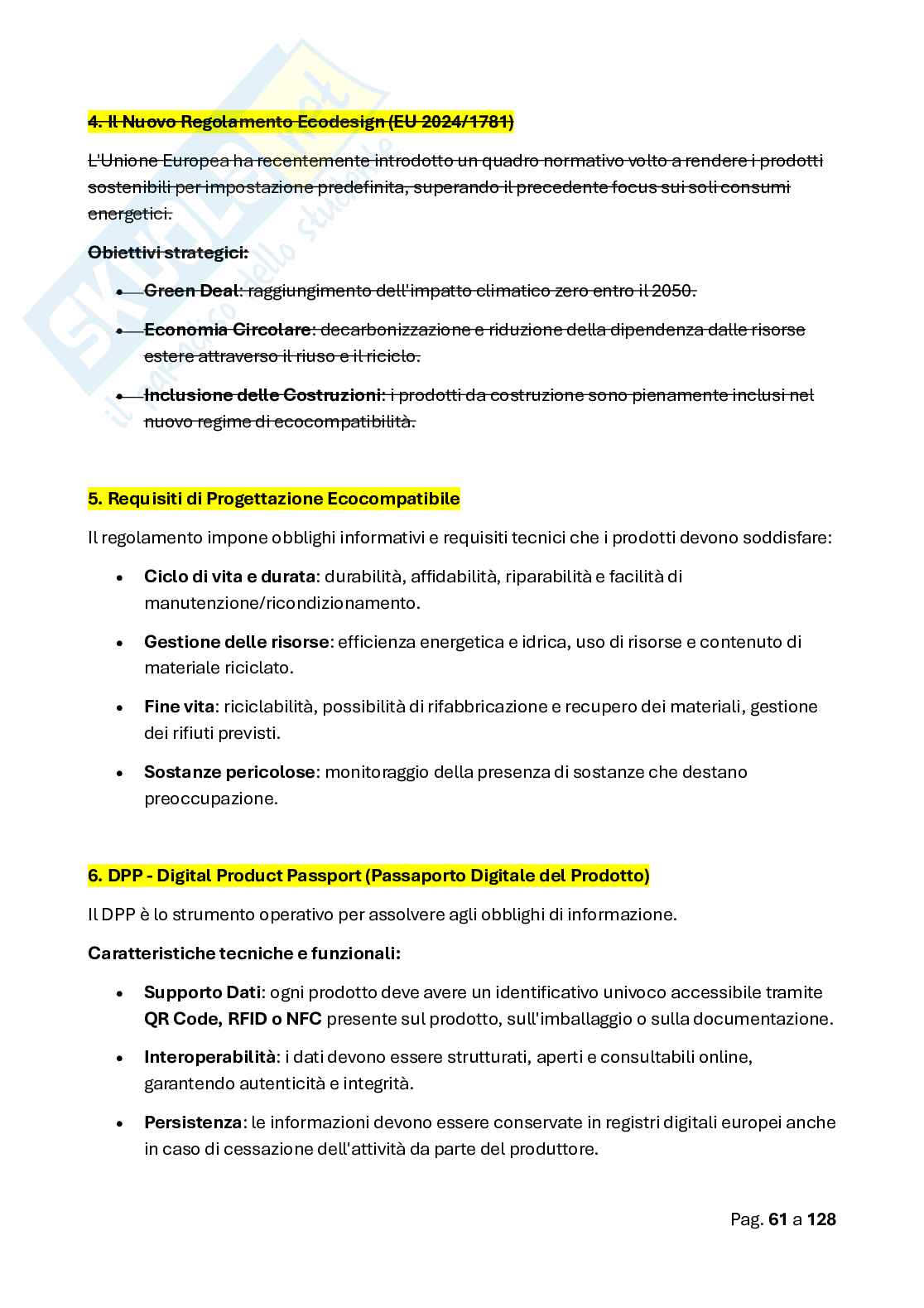 Appunti Laboratorio di controllo e validazione del progetto  Pag. 61
