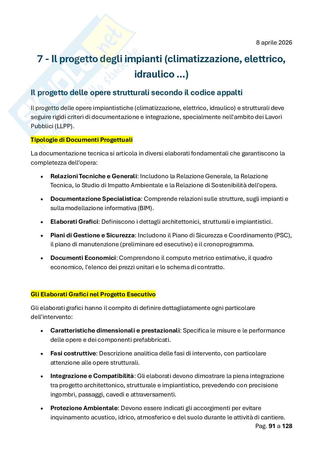 Appunti Laboratorio di controllo e validazione del progetto  Pag. 91