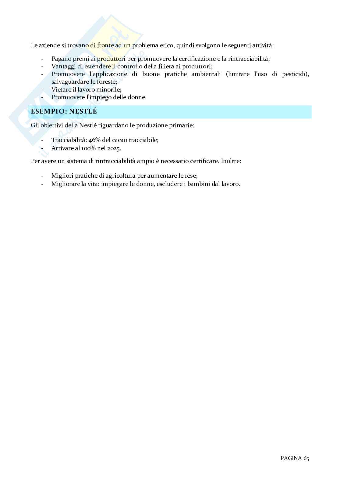 Appunti Sistemi di gestione per la qualità nella ristorazione Pag. 66