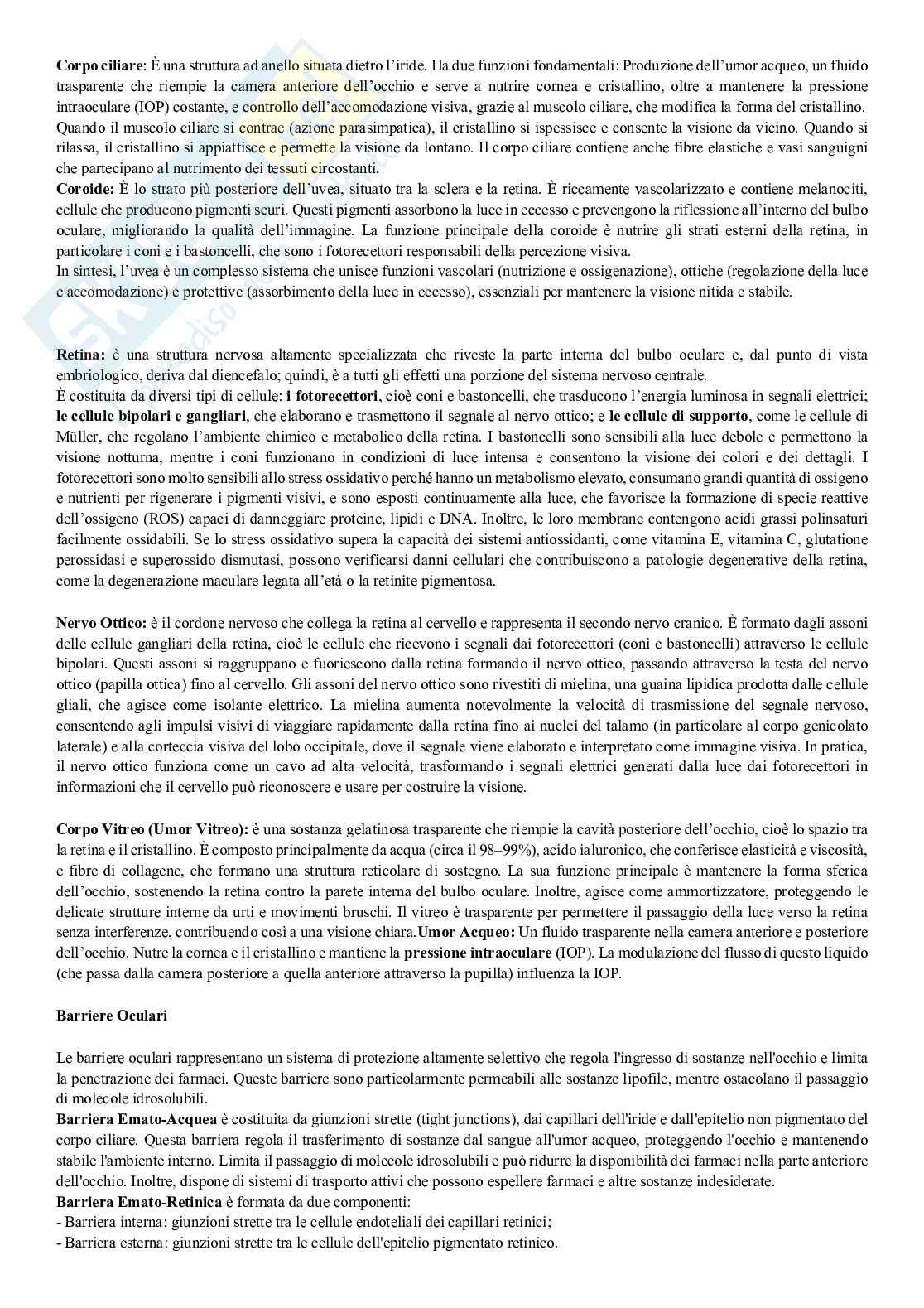 Farmacoterapia 1 - Apparato oculare  Pag. 2