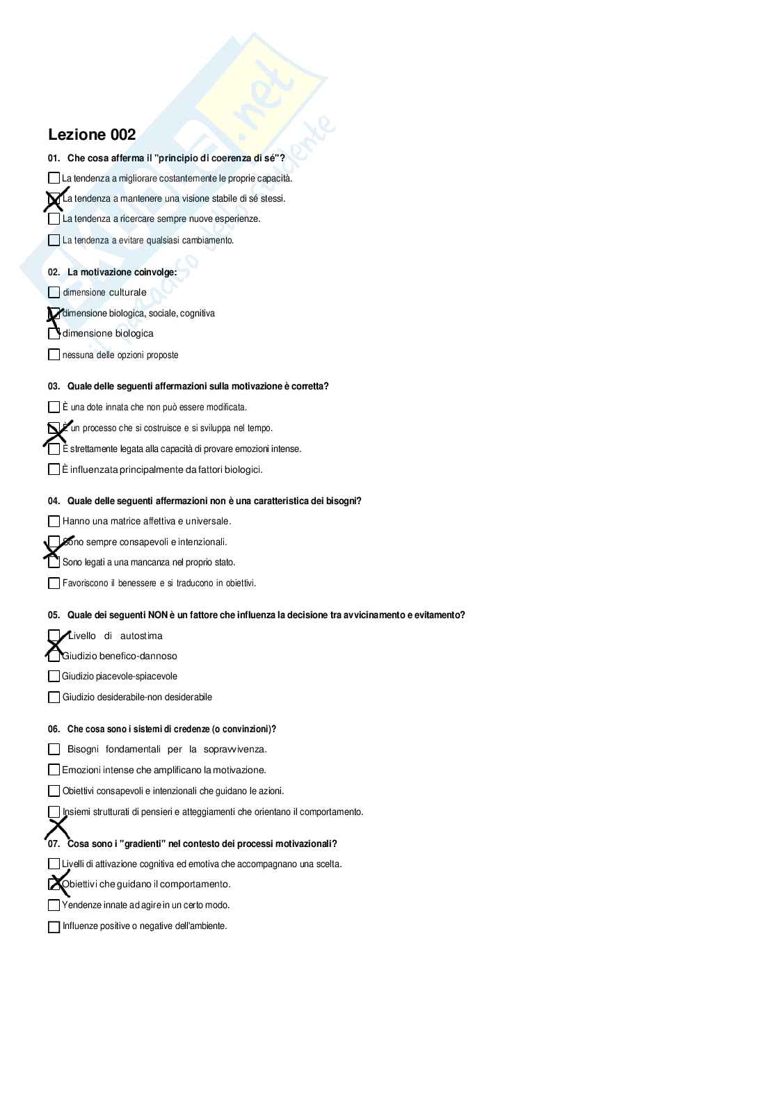 Motivazione e crescita personale - Paniere compilato Pag. 2