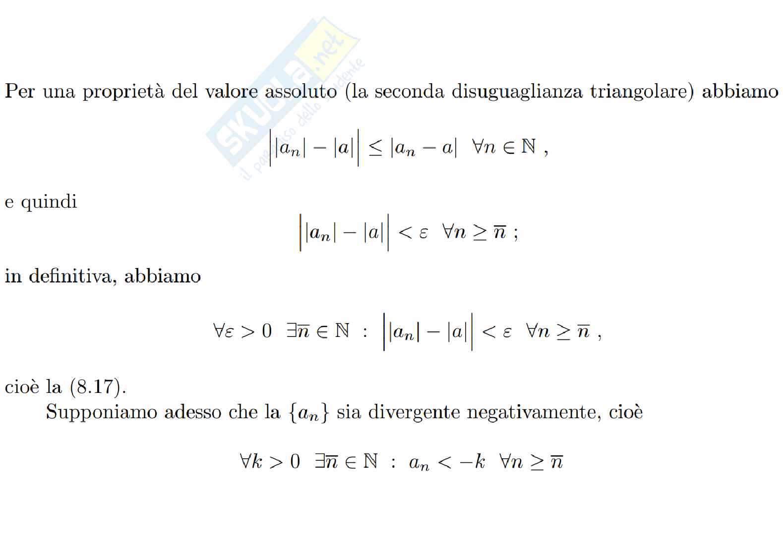 Teoremi sulle successioni Pag. 21