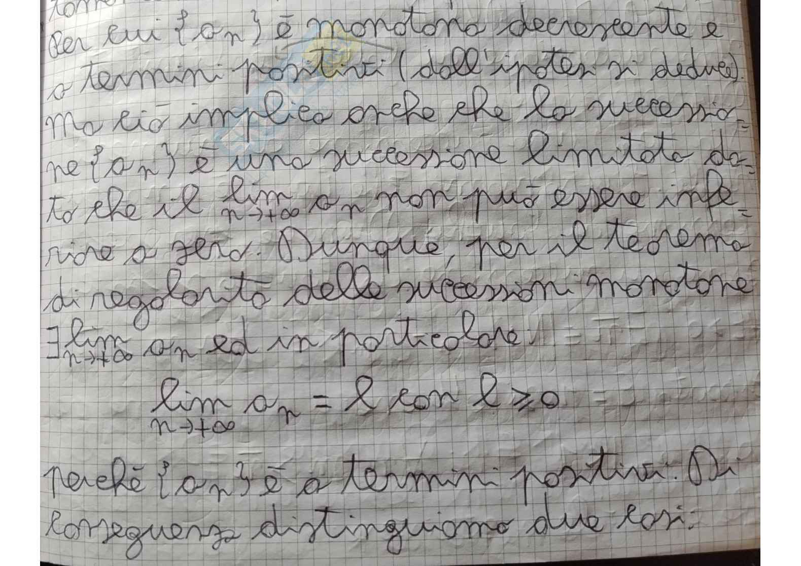 Teoremi sulle successioni Pag. 36