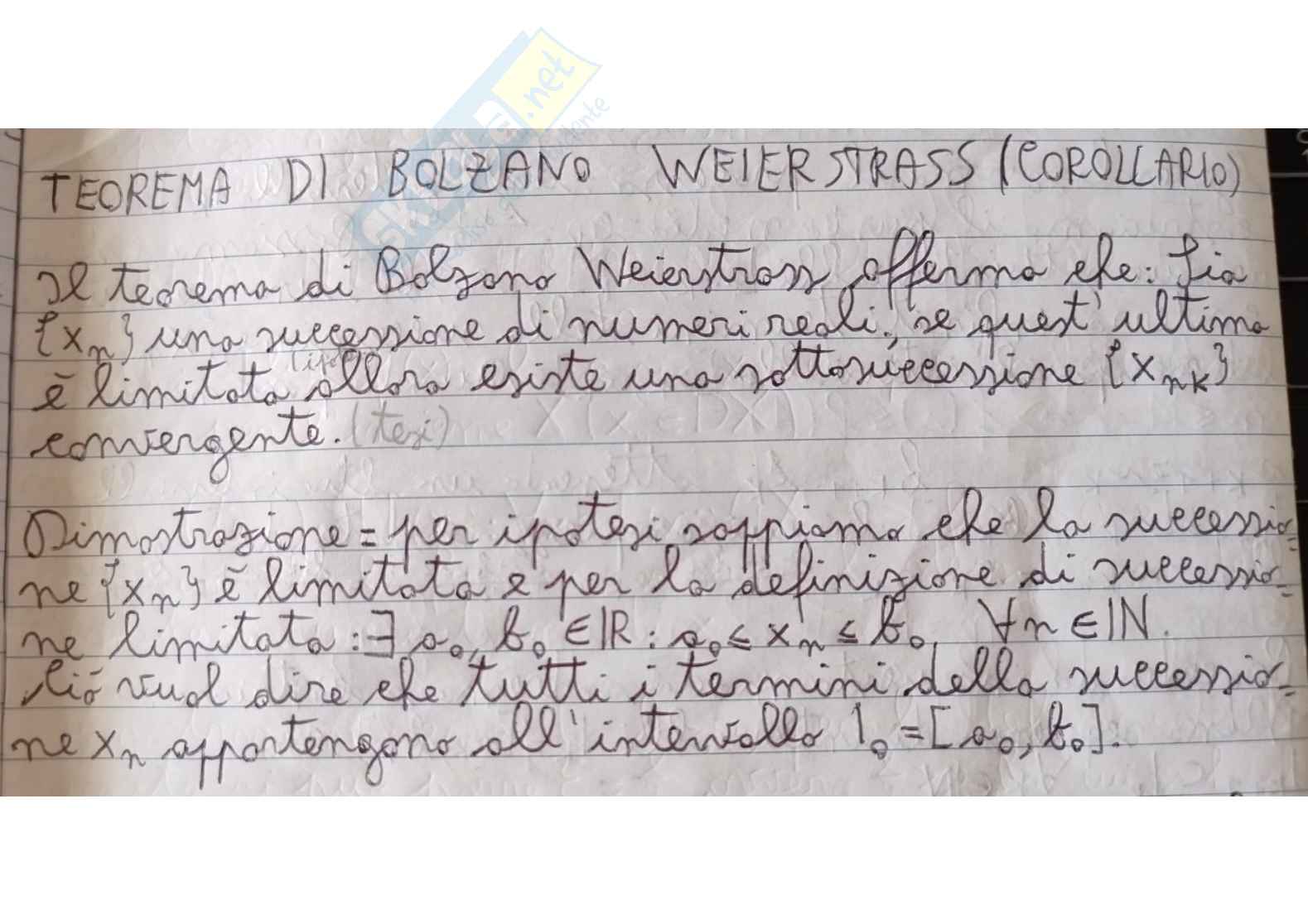 Teoremi sulle successioni Pag. 46