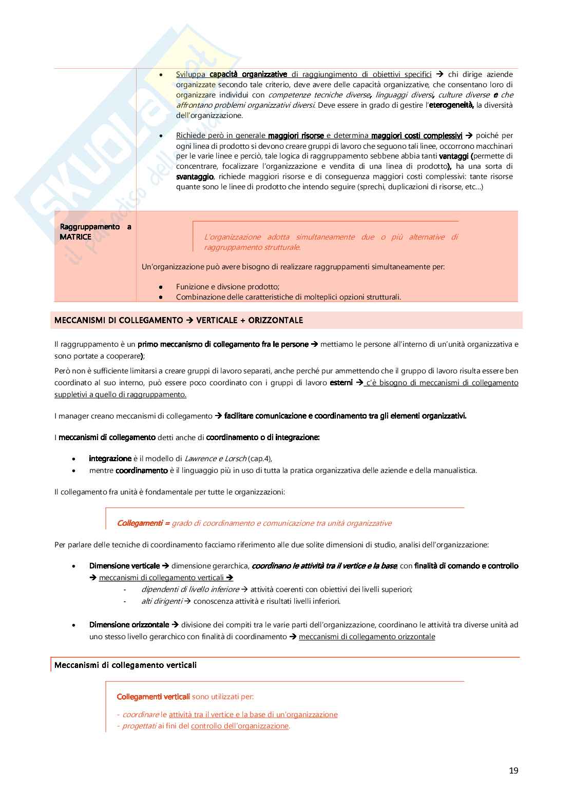 Elaborato Organizzazione aziendale Pag. 1