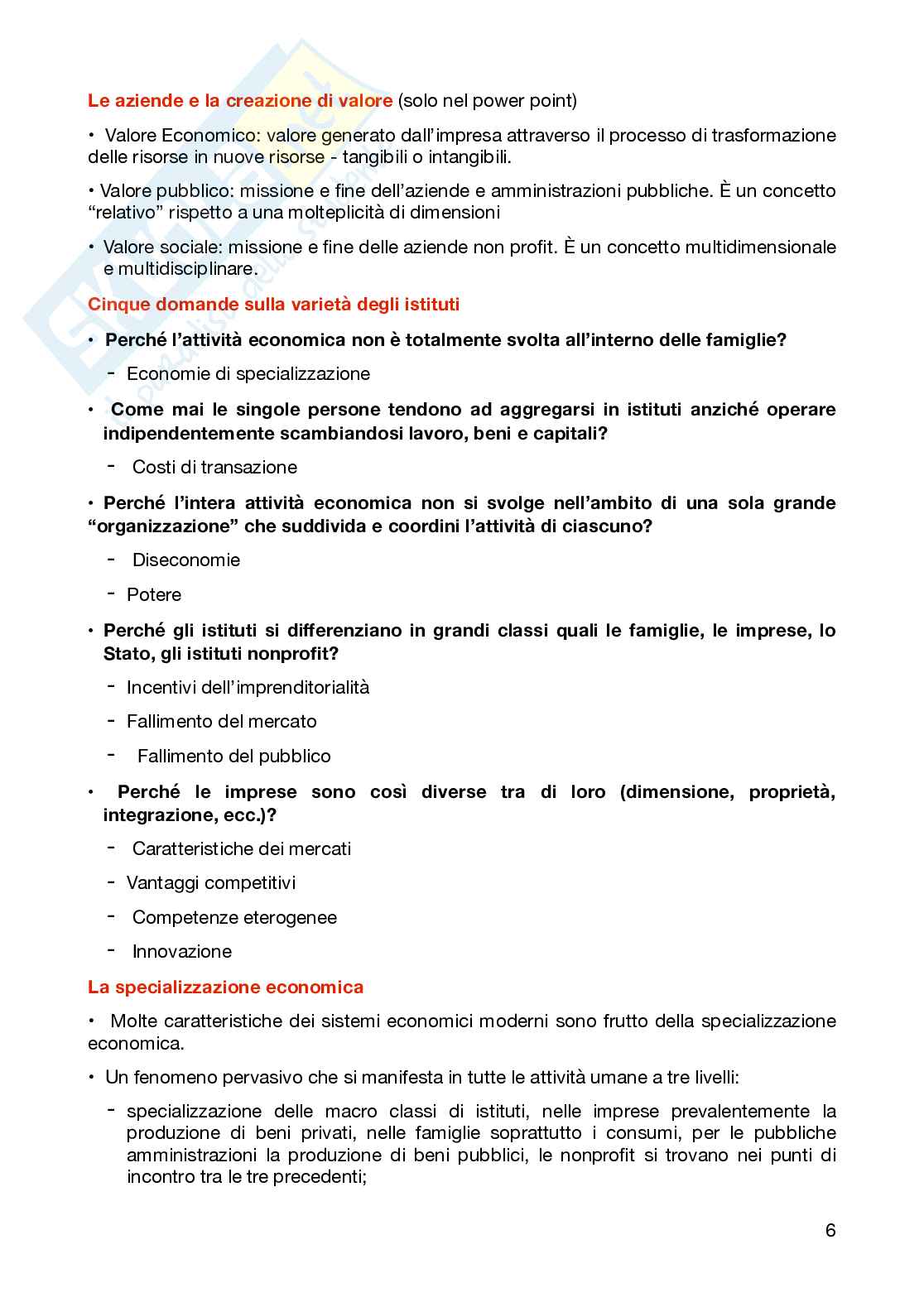 Gli istituti e le aziende Pag. 6