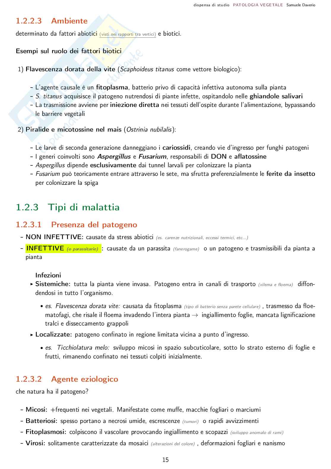 Patologia agraria - Corso completo Pag. 16