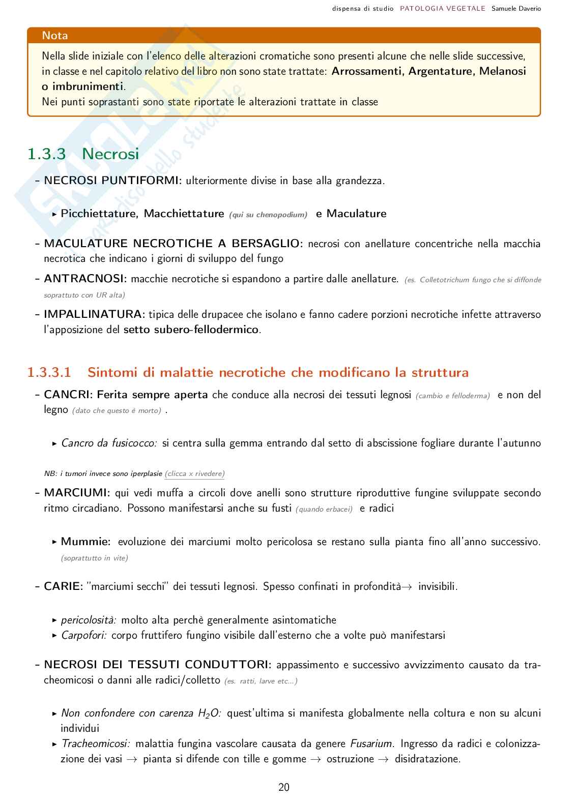 Patologia agraria - Corso completo Pag. 21