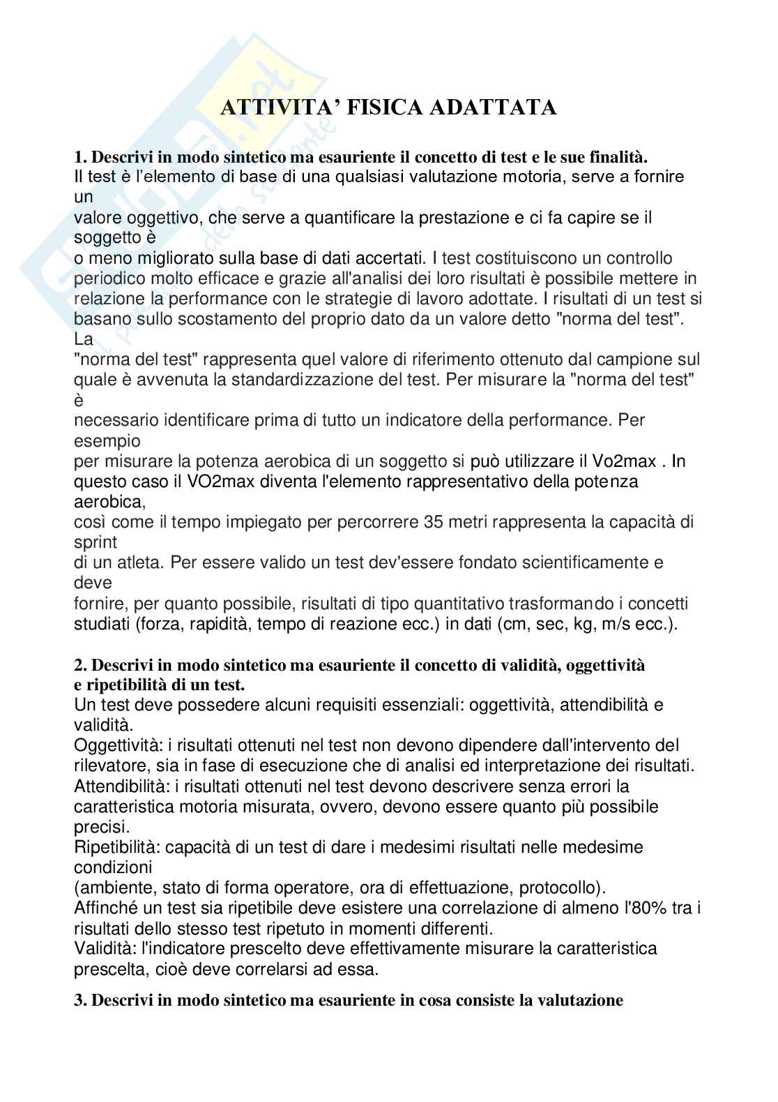 Paniere Attività fisica adattata - (2026) - Risposte aperte corrette  Pag. 2