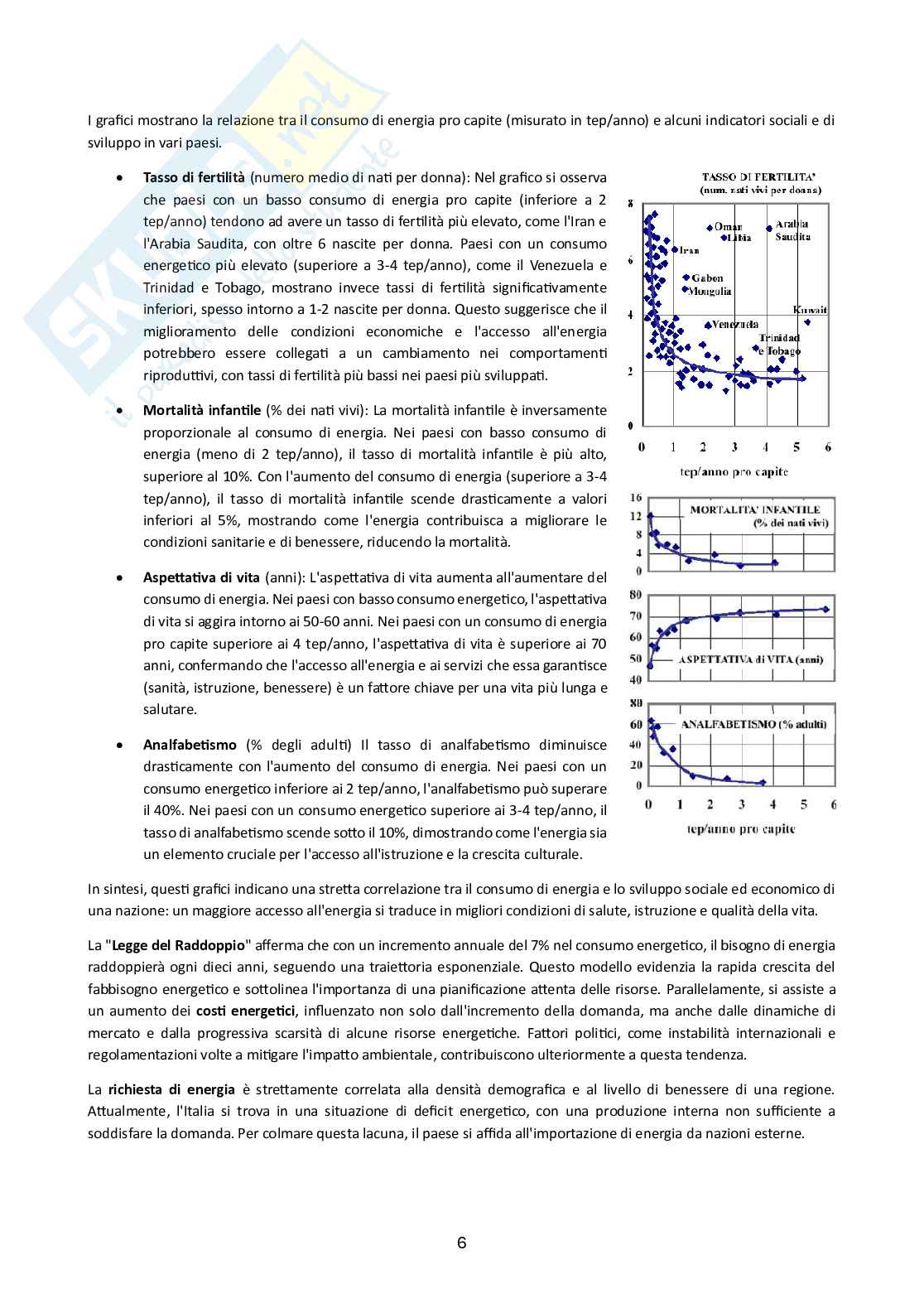 Teoria di Sistemi energetici avanzati  Pag. 6
