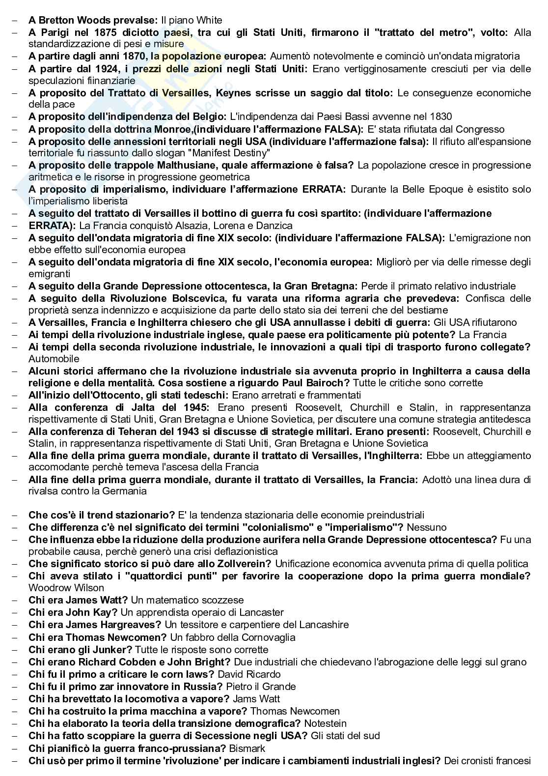 Domande chiuse in ordine alfabetico Pag. 1
