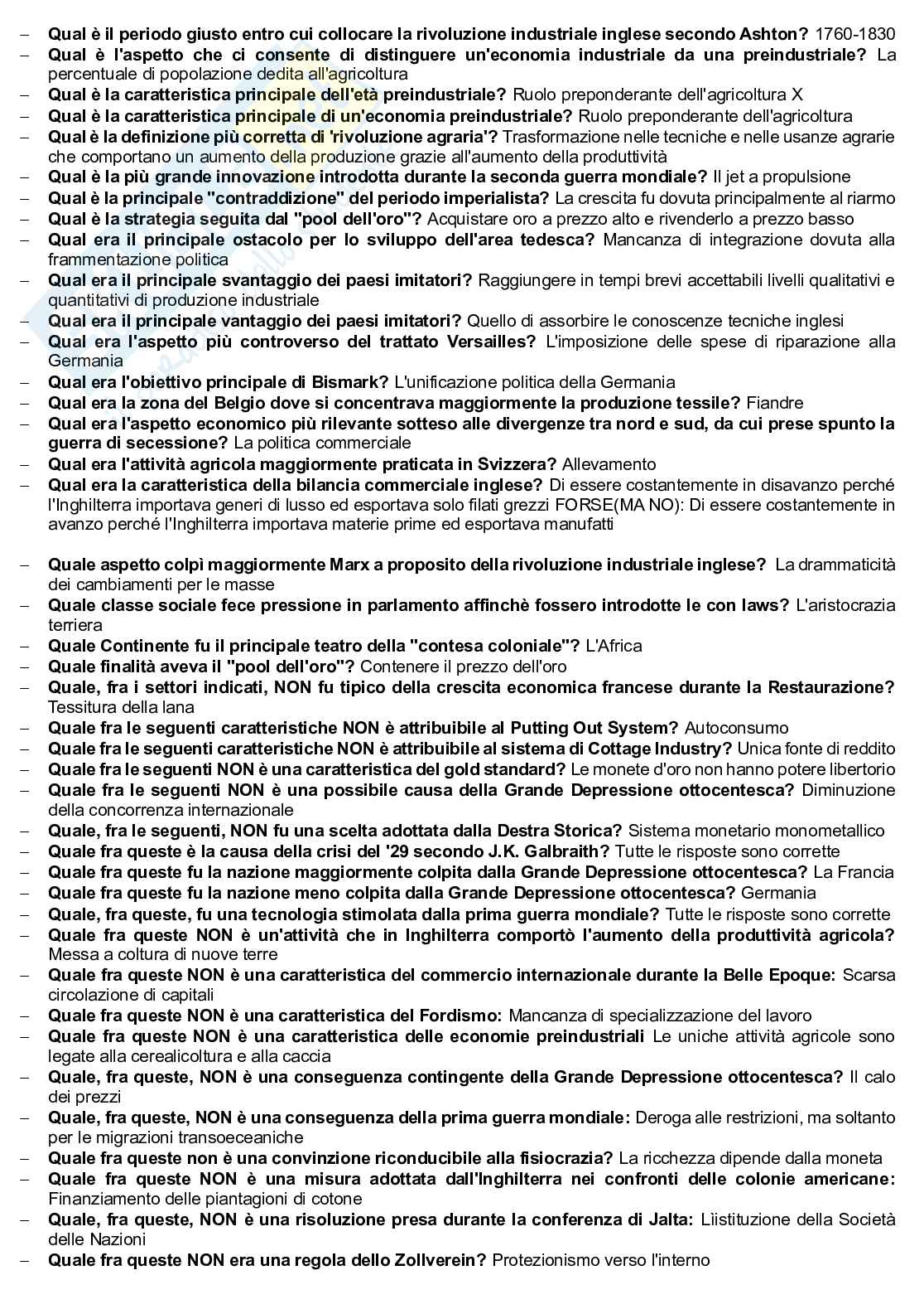 Domande chiuse in ordine alfabetico Pag. 11