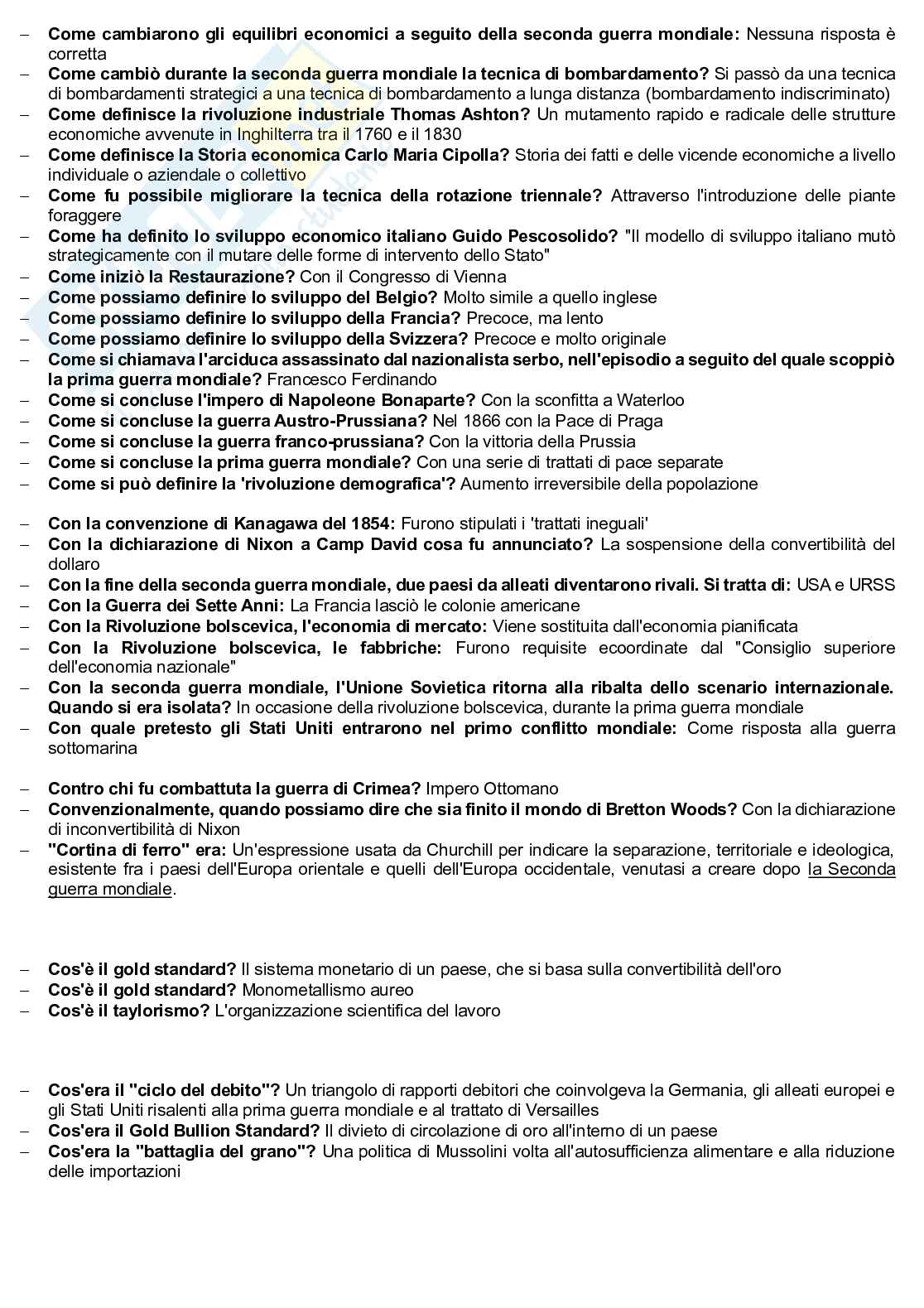 Domande chiuse in ordine alfabetico Pag. 2