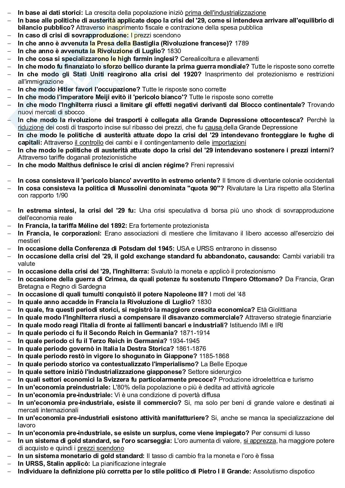 Domande chiuse in ordine alfabetico Pag. 6