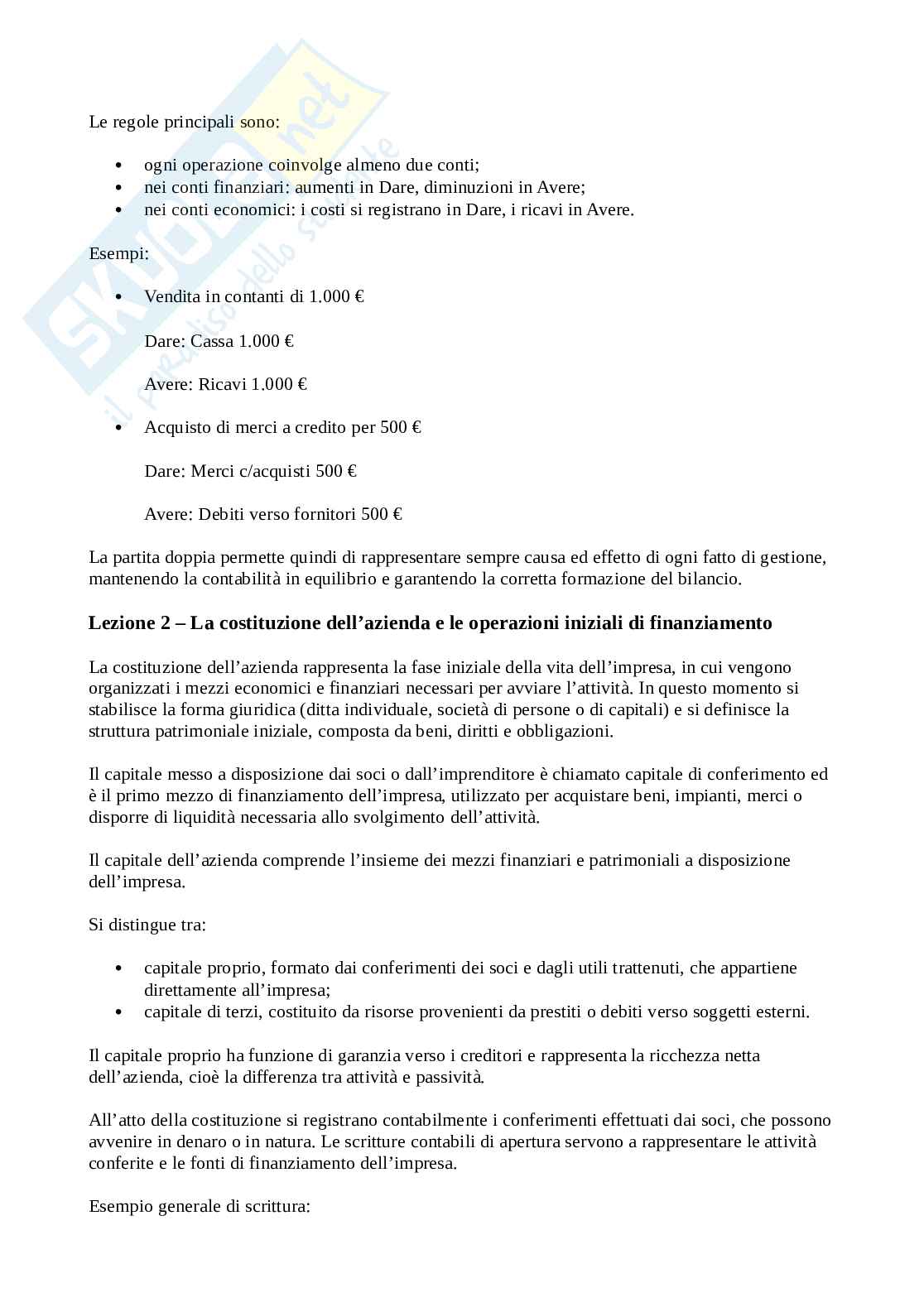 Contabilità e bilancio - Appunti Pag. 2