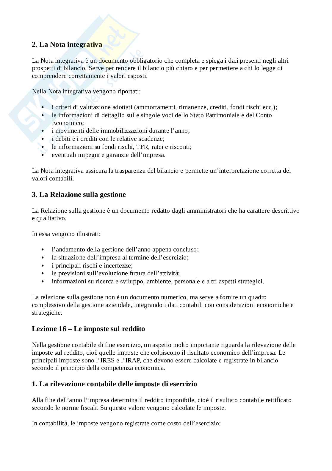 Contabilità e bilancio - Appunti Pag. 21