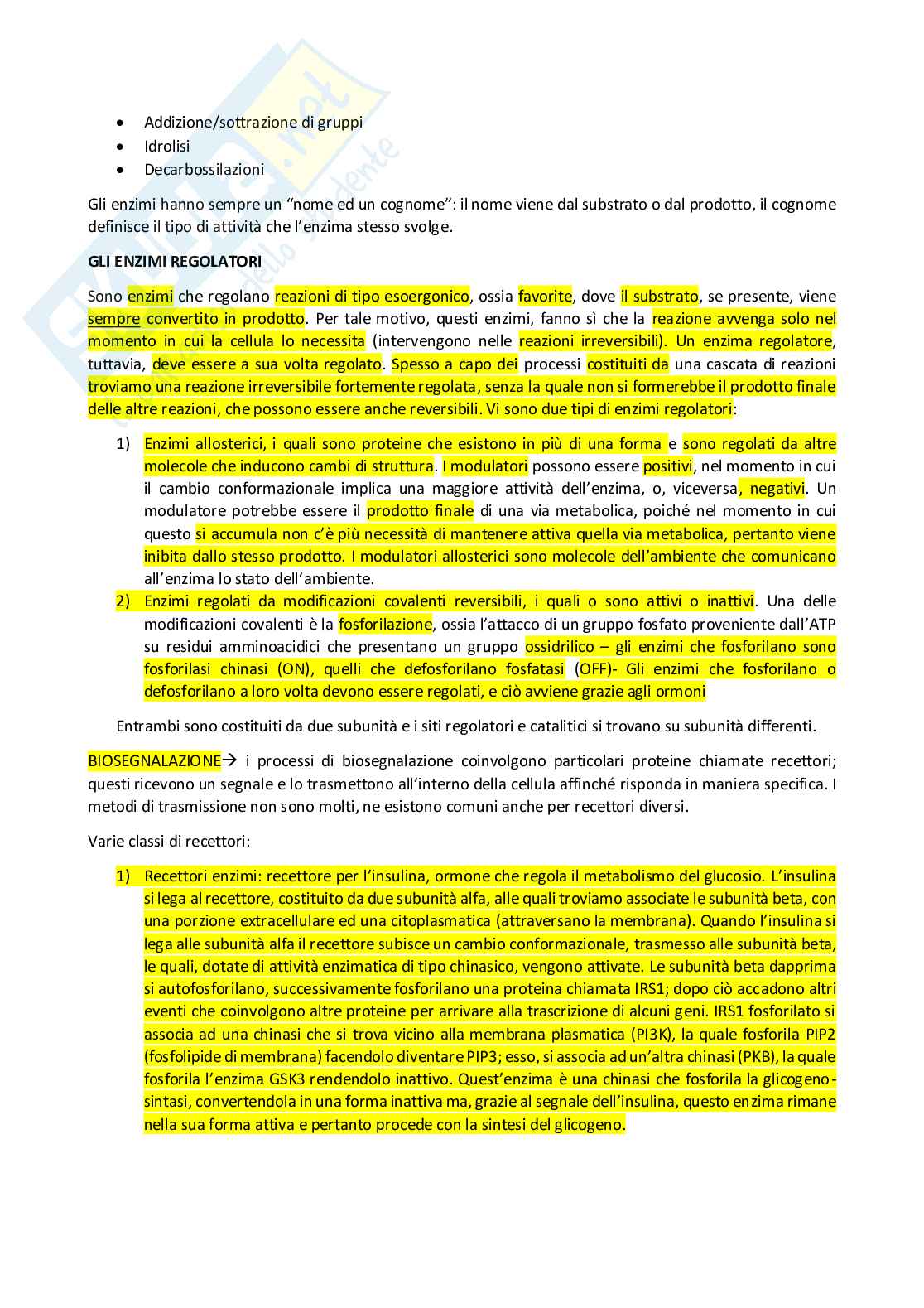 Appunti Biochimica  Pag. 6