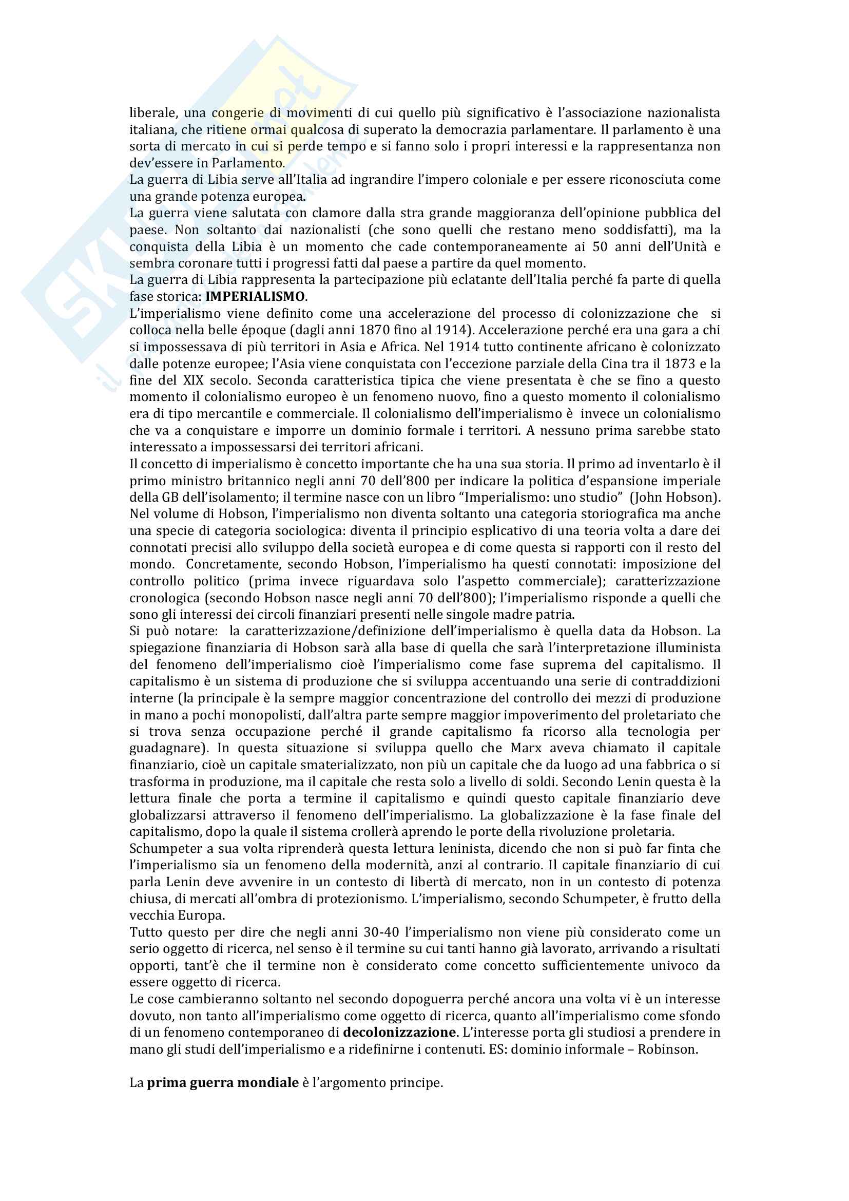 Appunti lezioni per l'esame di storia contemporanea Pag. 21