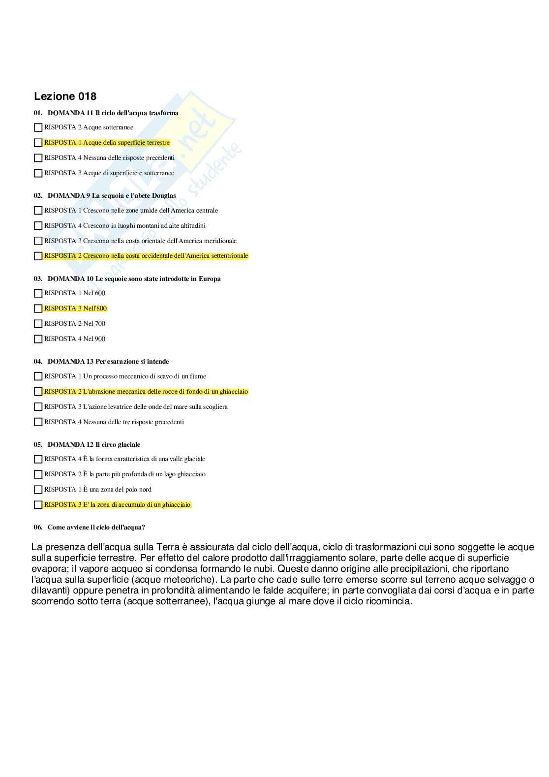 Paniere completo di Geografia - Risposte multiple e aperte - aggiornato (2026) Pag. 21