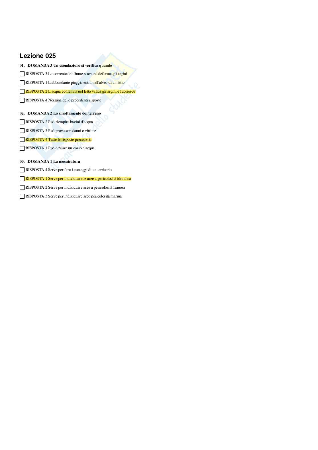 Paniere completo di Geografia - Risposte multiple e aperte - aggiornato (2026) Pag. 26