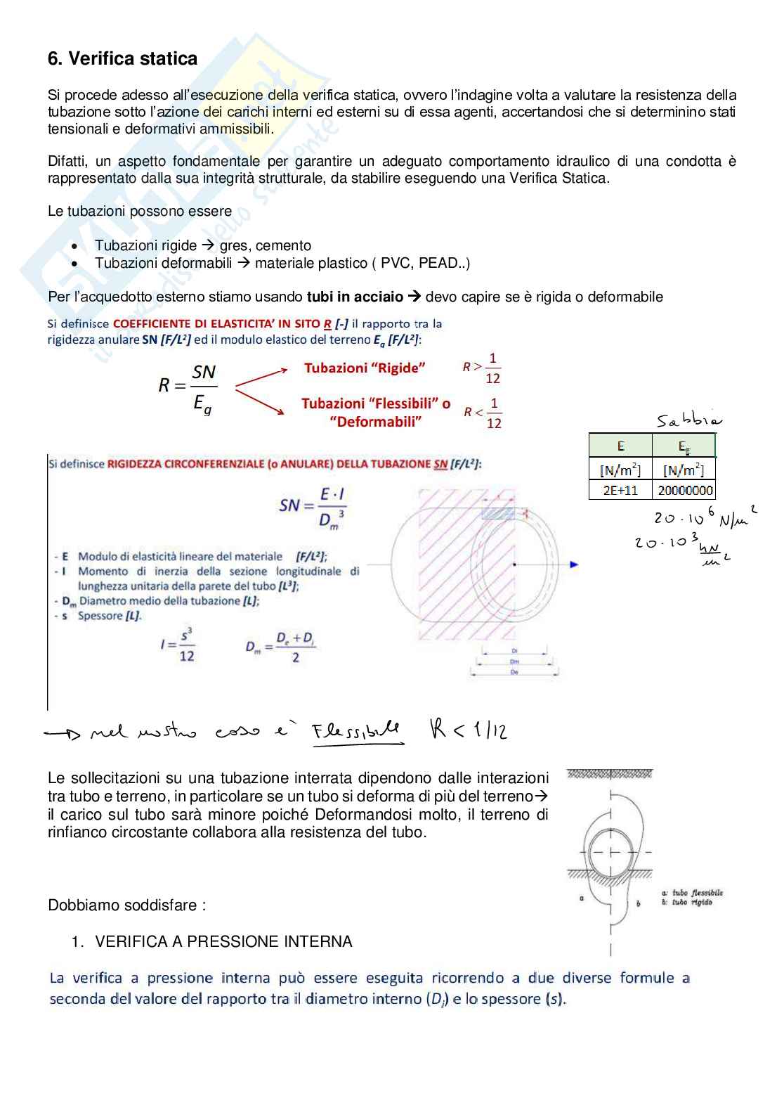 Appunti teoria, spiegazione progetti ed esercizi Costruzioni idrauliche Pag. 26