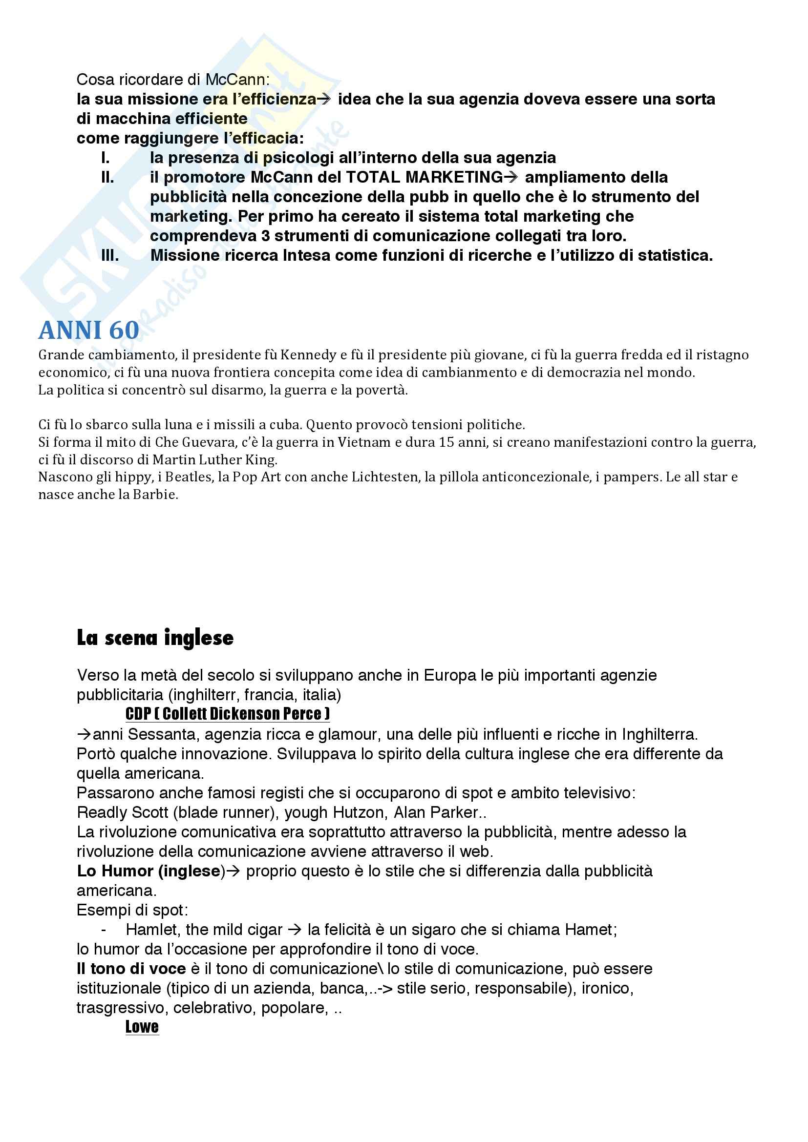 Storia dell'advertising, Storia della grafica Pag. 11