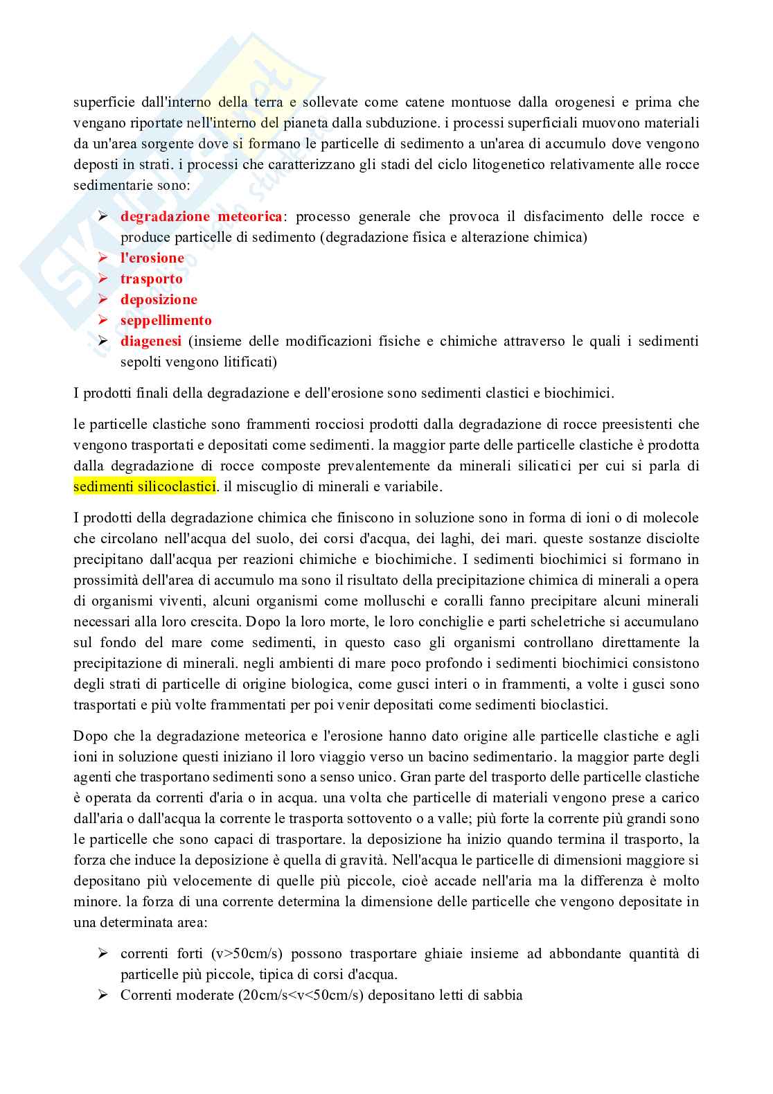 Appunti di Geologia con laboratorio Pag. 11