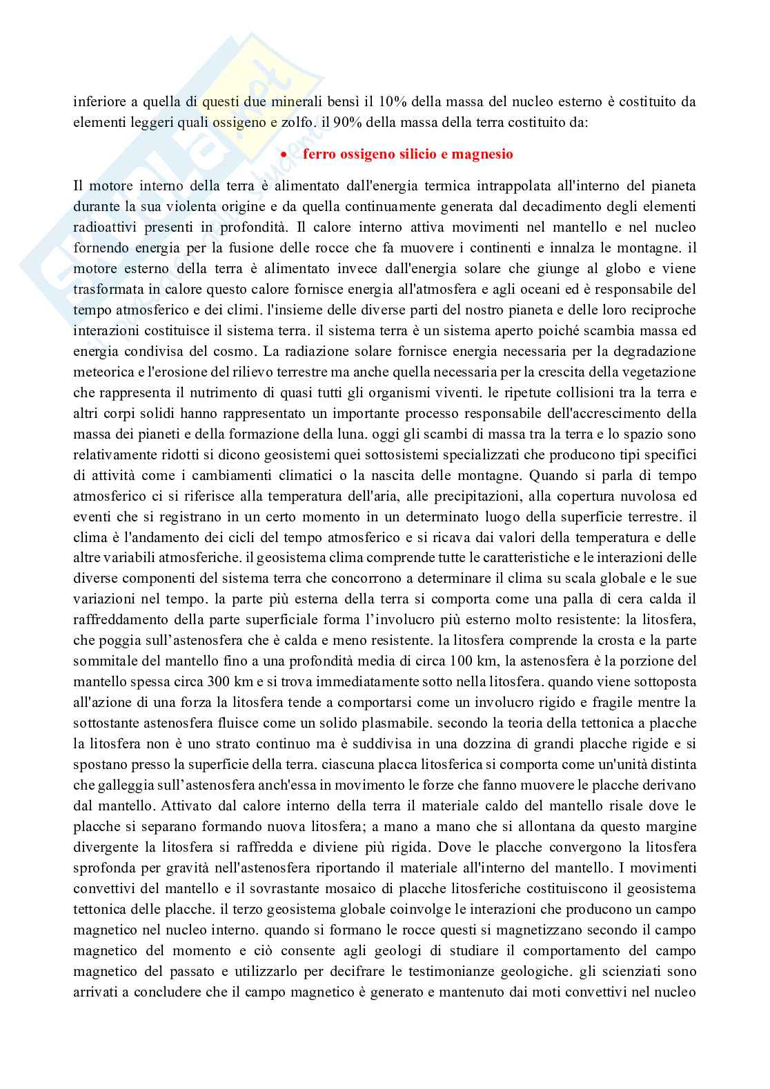 Appunti di Geologia con laboratorio Pag. 2