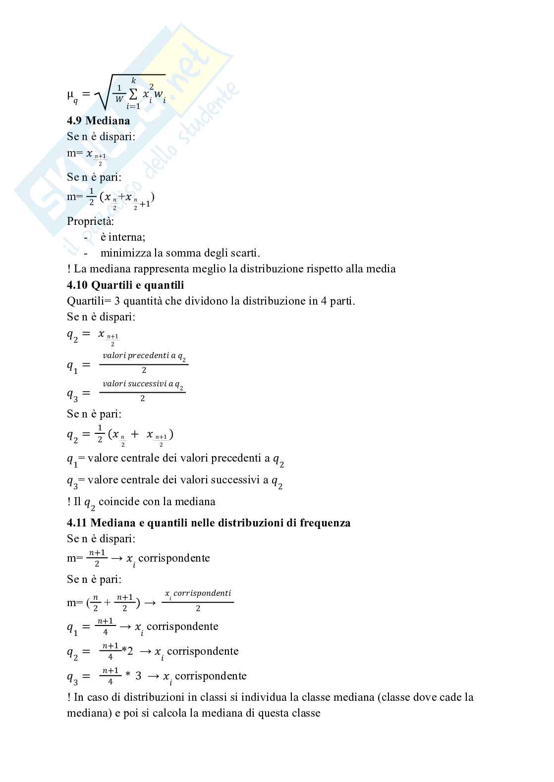 Riassunto esame Statistica, Prof. Polettini Silvia, libro consigliato Statistica: principi e metodi (4a edizione), Cicchitelli, D’Urso, Minozzo  Pag. 11