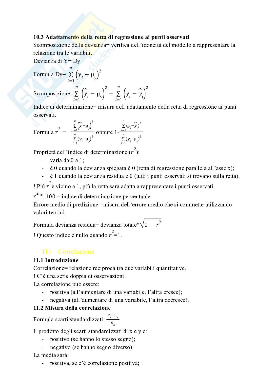 Riassunto esame Statistica, Prof. Polettini Silvia, libro consigliato Statistica: principi e metodi (4a edizione), Cicchitelli, D’Urso, Minozzo  Pag. 21