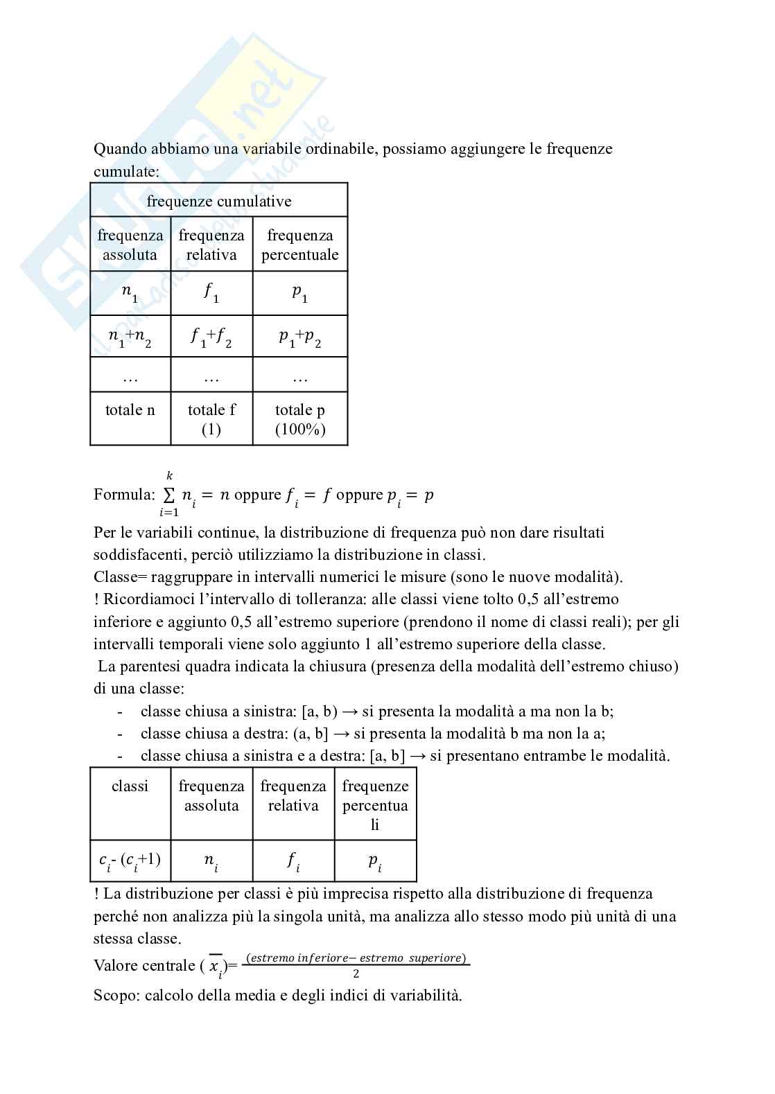 Riassunto esame Statistica, Prof. Polettini Silvia, libro consigliato Statistica: principi e metodi (4a edizione), Cicchitelli, D’Urso, Minozzo  Pag. 6