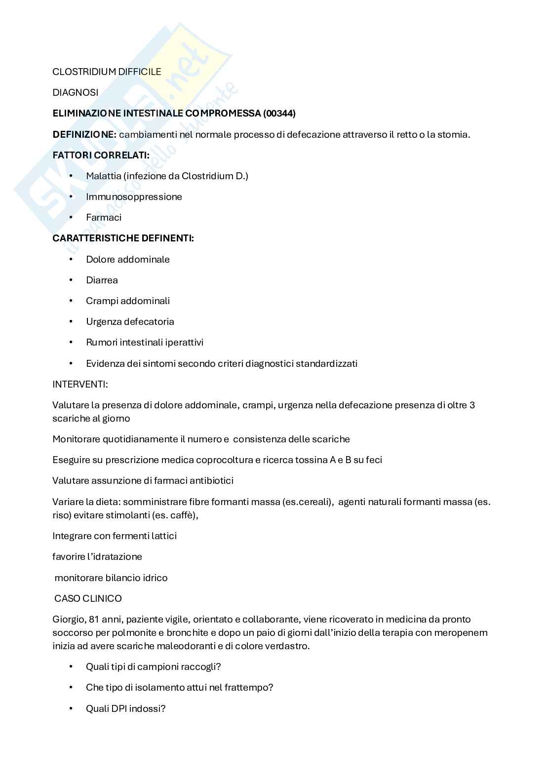 Gestione paziente infettivo  Pag. 1