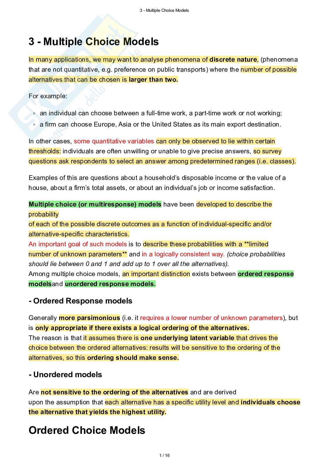 BES 2, Statistica economica Pag. 1
